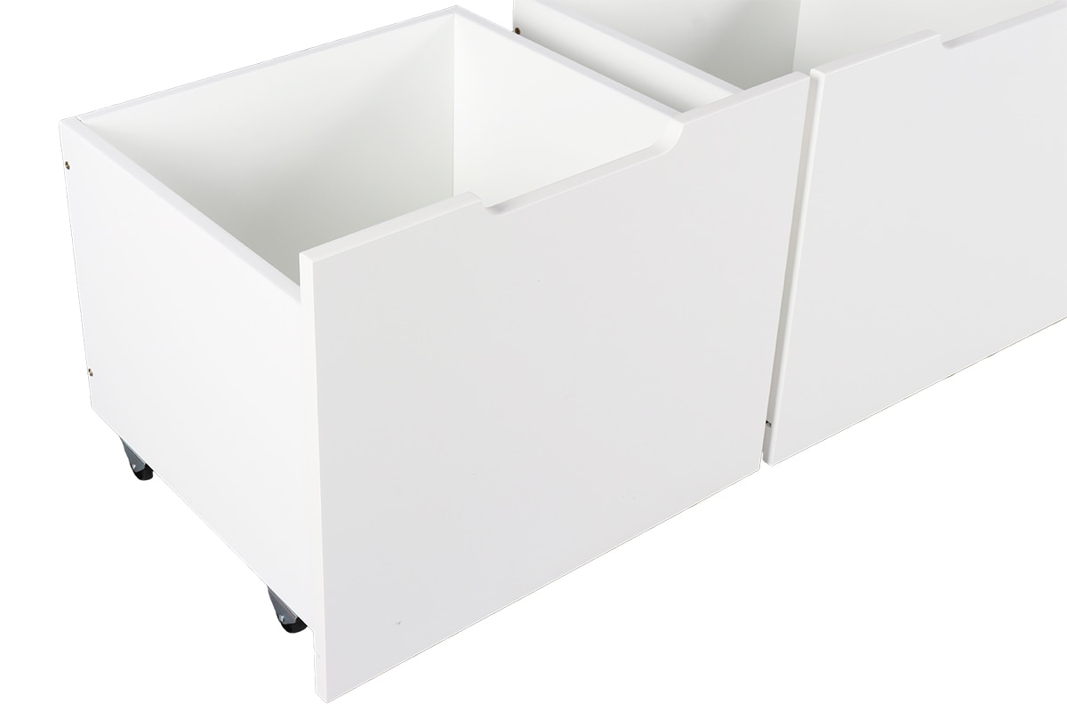 Cama com 4 Gavetas Leonard Branco-6