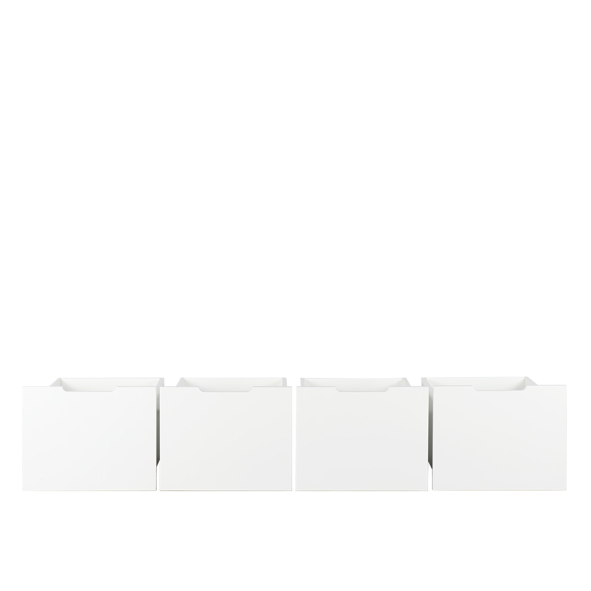 Cama com 4 Gavetas Leonard Branco-7