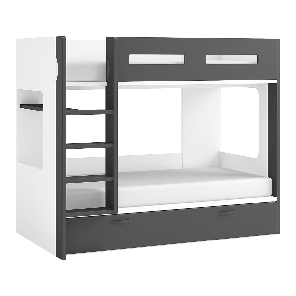 Imagen 0 de Litera con cama nido New Planet El Corte Inglés Blanco / Pizarra