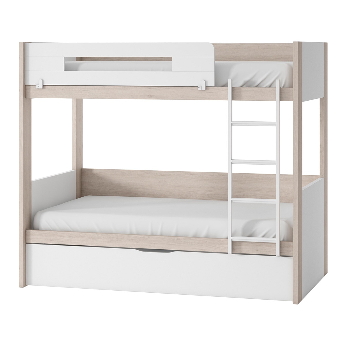 Litera con cama inferior Mio El Corte Inglés - Arena / Blanco Arena / Blanco-1