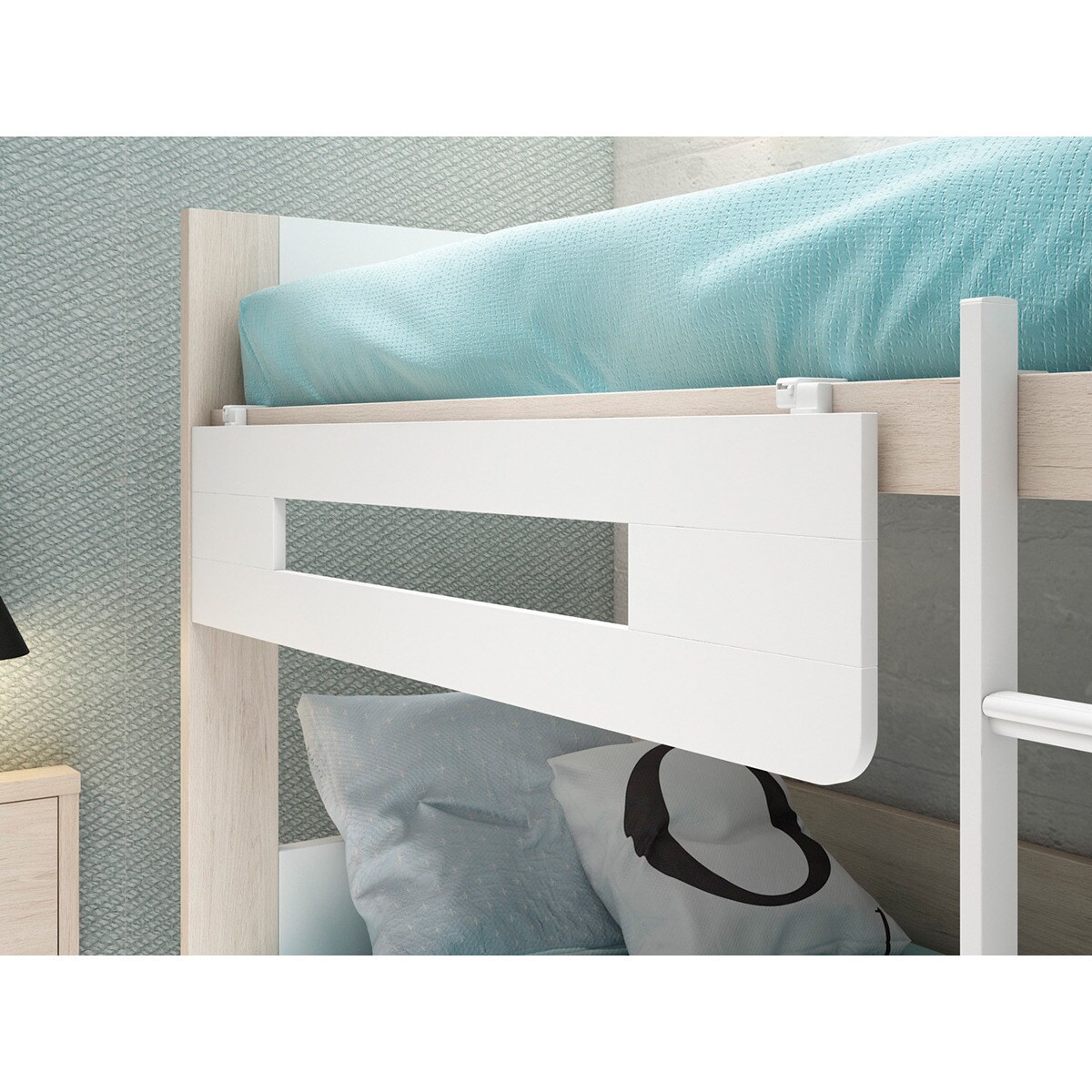 Litera con cama inferior Mio El Corte Inglés - Arena / Blanco Arena / Blanco-3