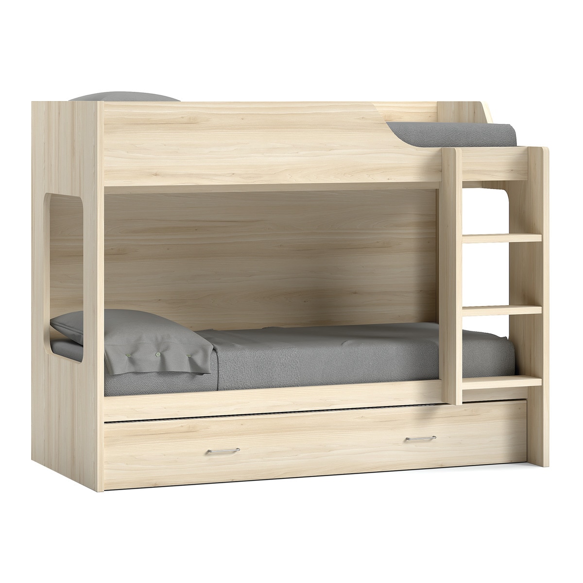 Litera derecha con cama nido Noel El Corte Inglés - Abedul - Ámbar Abedul - Ámbar-1