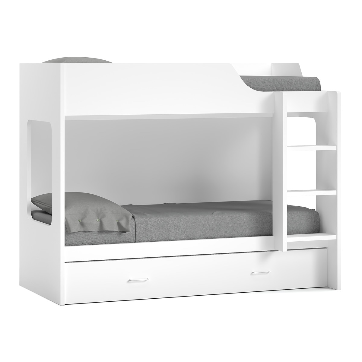 Litera derecha con cama nido Noel El Corte Inglés - Blanco Blanco-1