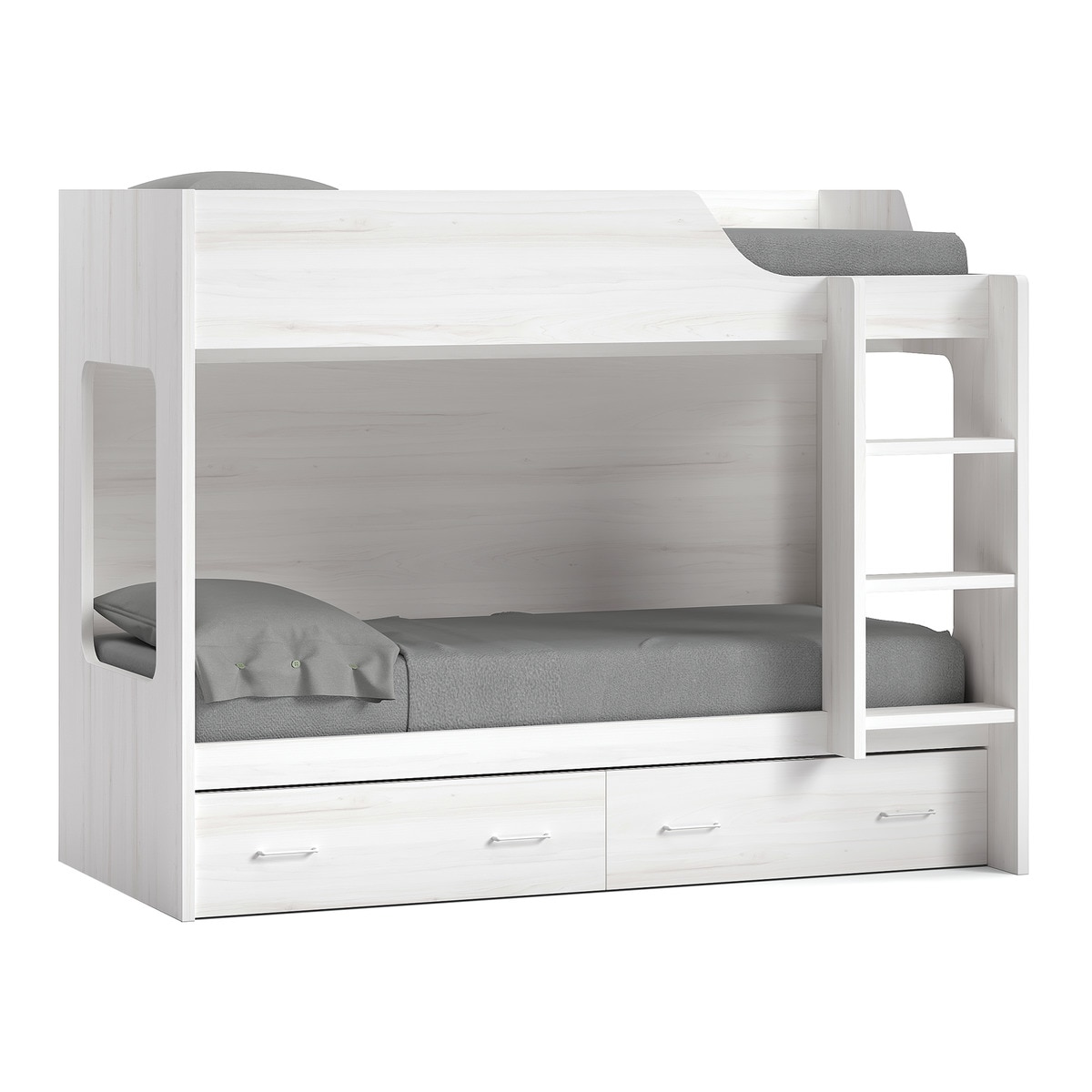 Imagem 0 de Beliche com Escada à Direita com 2 Gavetas Noel