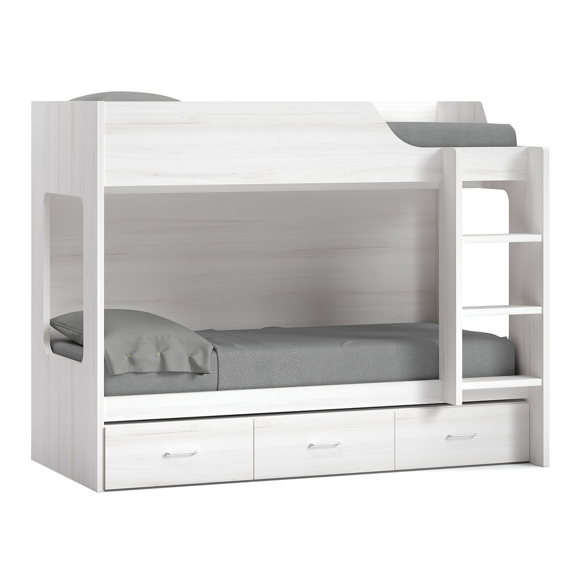 Imagem 0 de Beliche com Escada à Direita com 3 Gavetas Noel