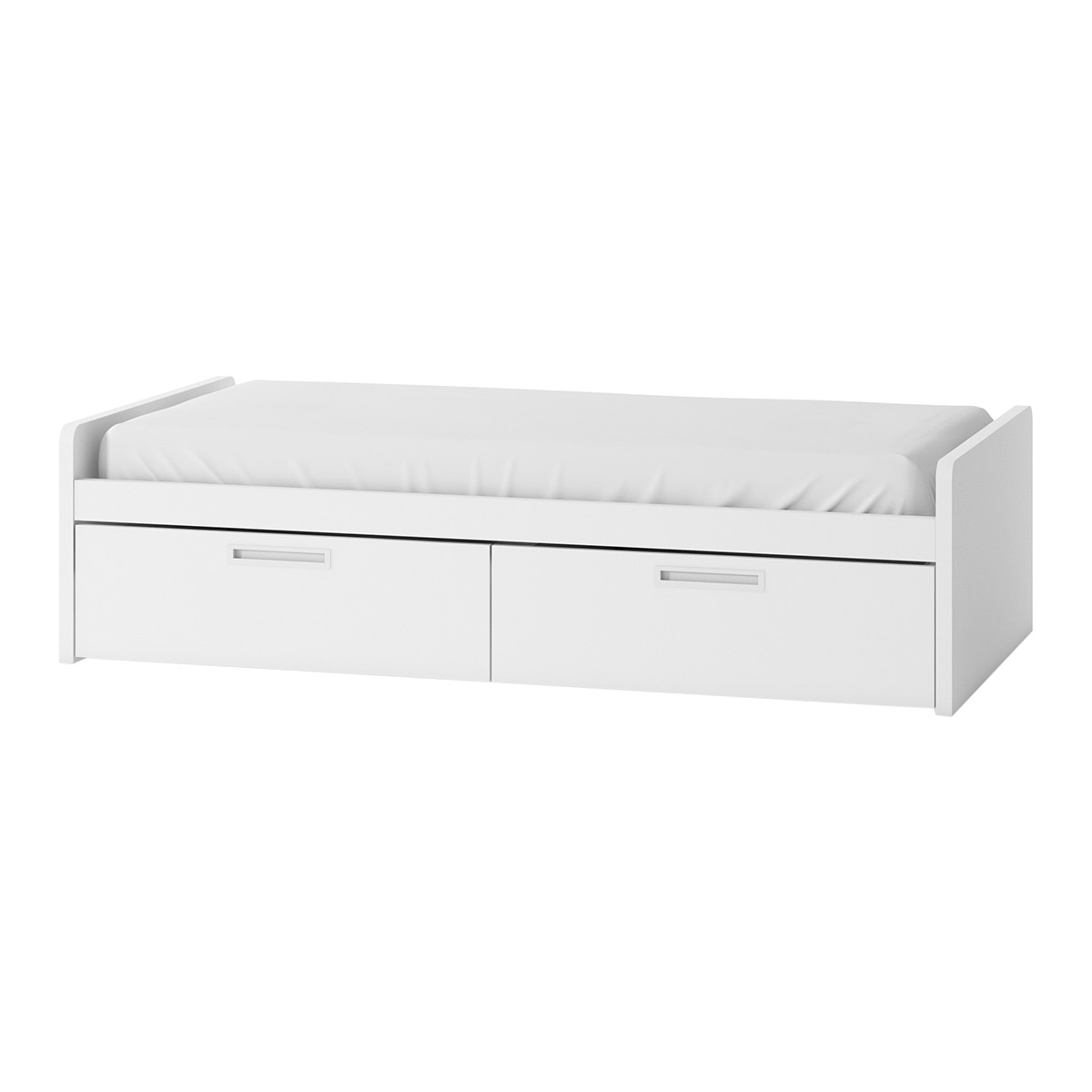 Cama con 2 cajones y cabeceros bajos Mio El Corte Inglés - Blanco Blanco-1