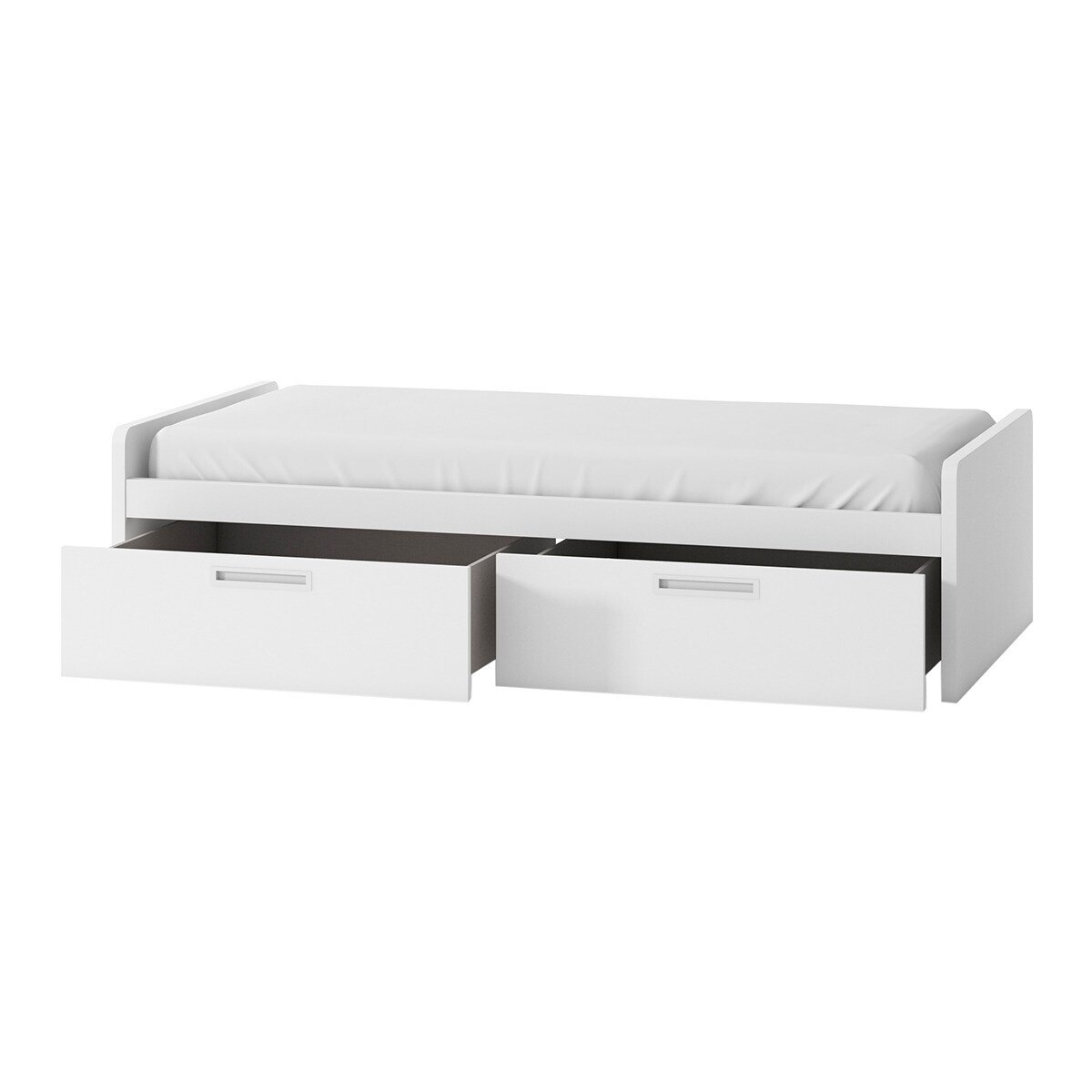 Cama con 2 cajones y cabeceros bajos Mio El Corte Inglés - Blanco Blanco-2