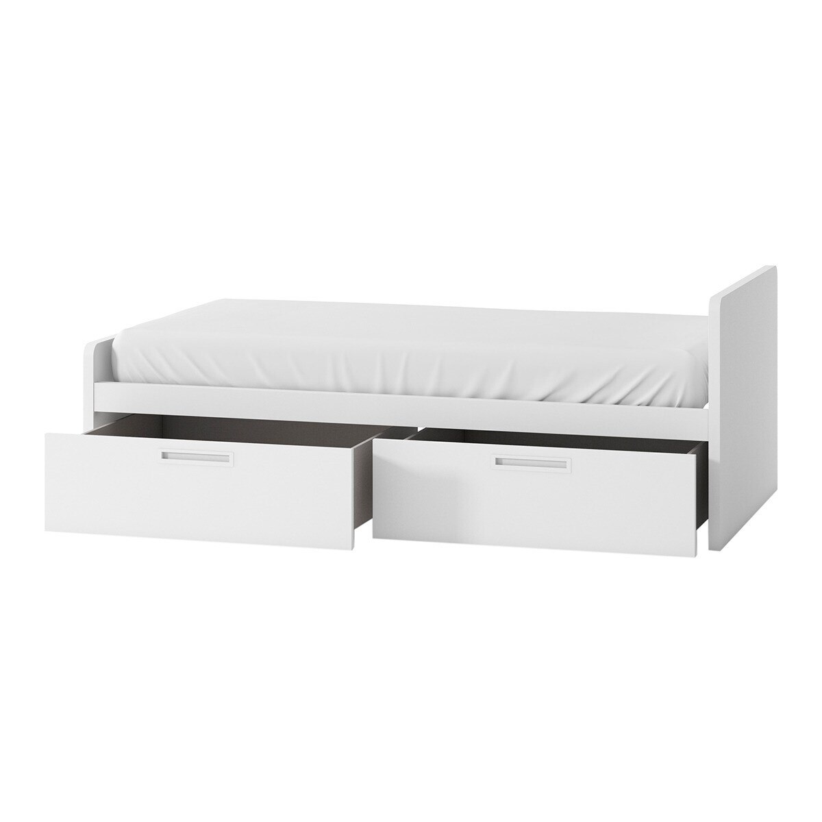 Cama con 2 cajones y costado derecho alto Mio El Corte Inglés - Blanco Blanco-2