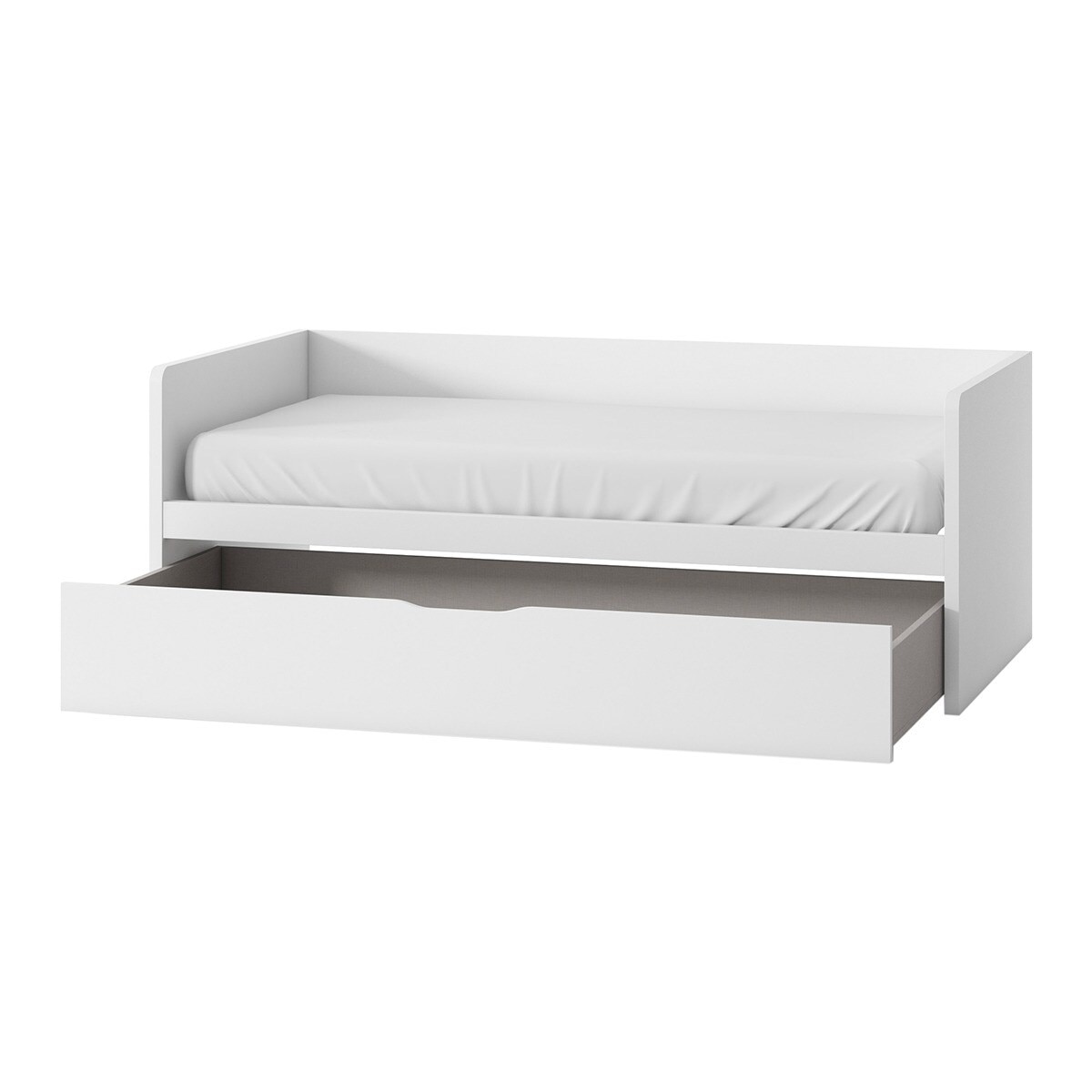Cama con 1 cajón y costados altos Mio El Corte Inglés - Blanco Blanco-2
