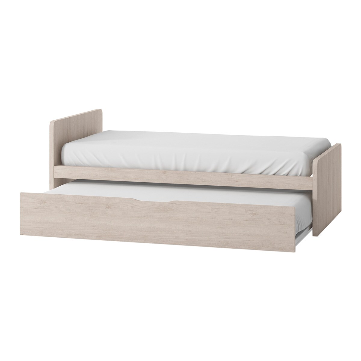 Cama com Gavetão e Encosto Esquerdo Alto Mio Areia-2