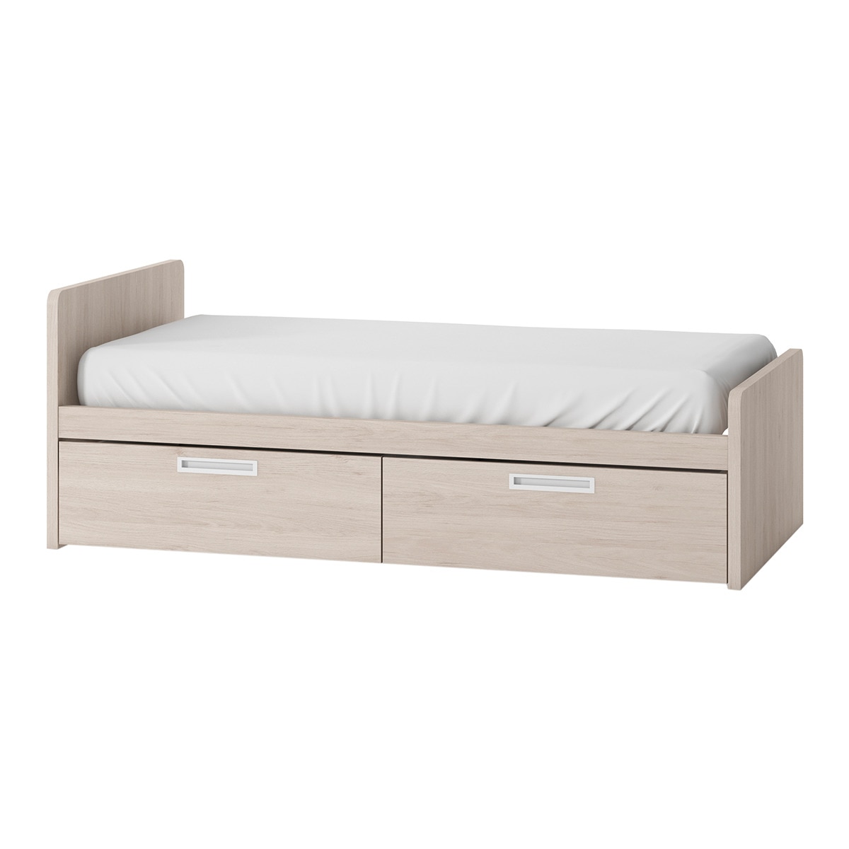 Imagem 0 de Cama com 2 gavetas e encosto esquerdo alto Mio