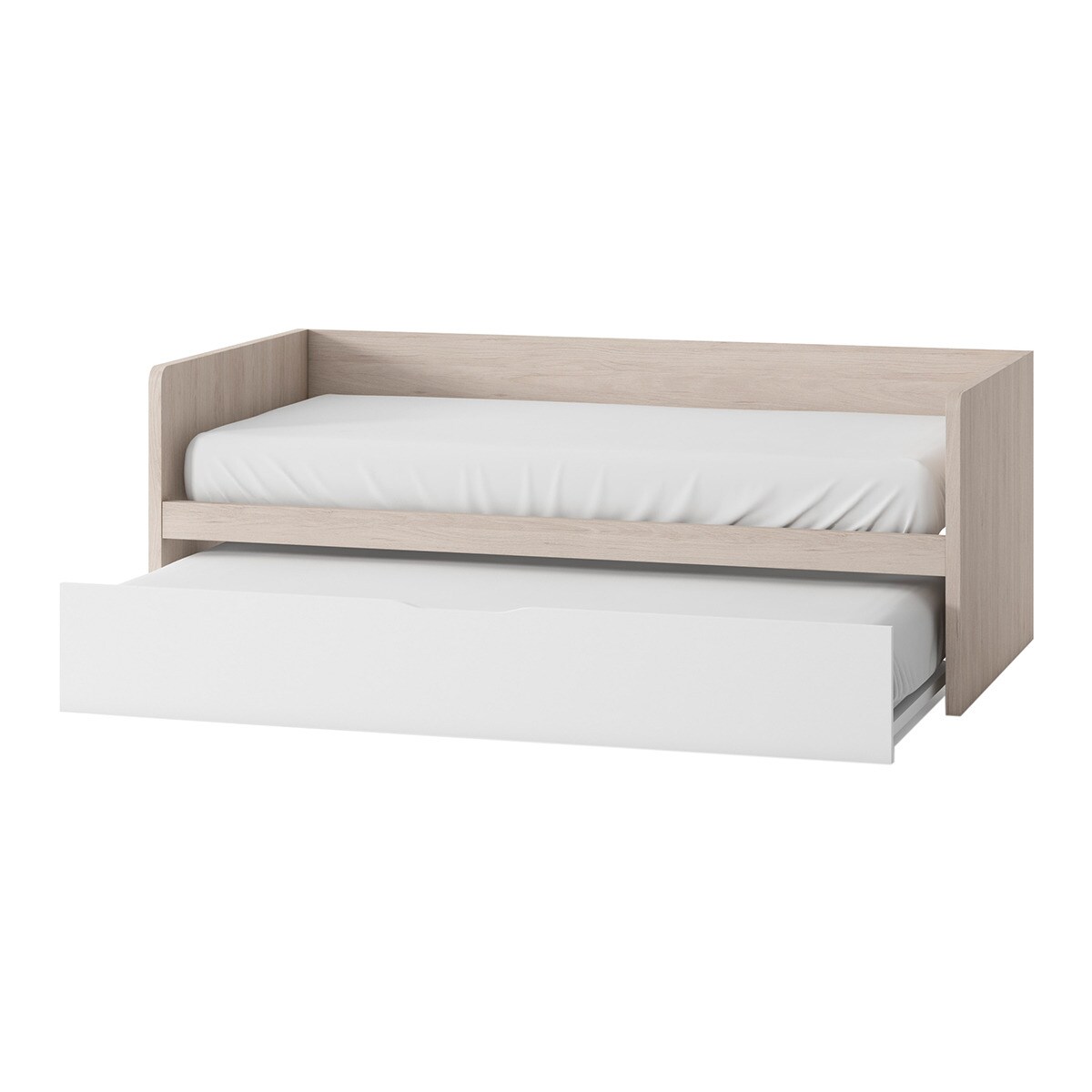Cama nido con costados altos Mio El Corte Inglés - Arena / Blanco Arena / Blanco-2