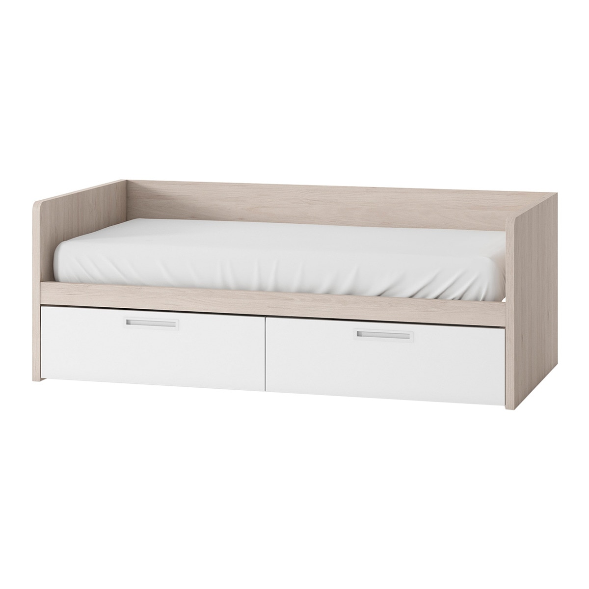 Cama con 2 cajones y cabeceros altos Mio El Corte Inglés - Arena / Blanco Arena / Blanco-1