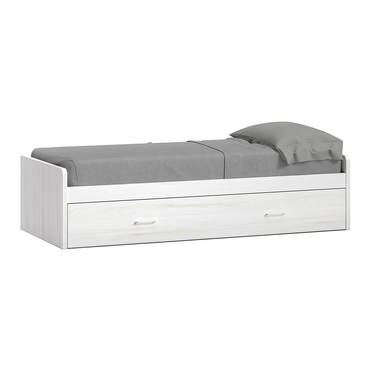Cama com Gavetão Noel Pedra - Giz-1