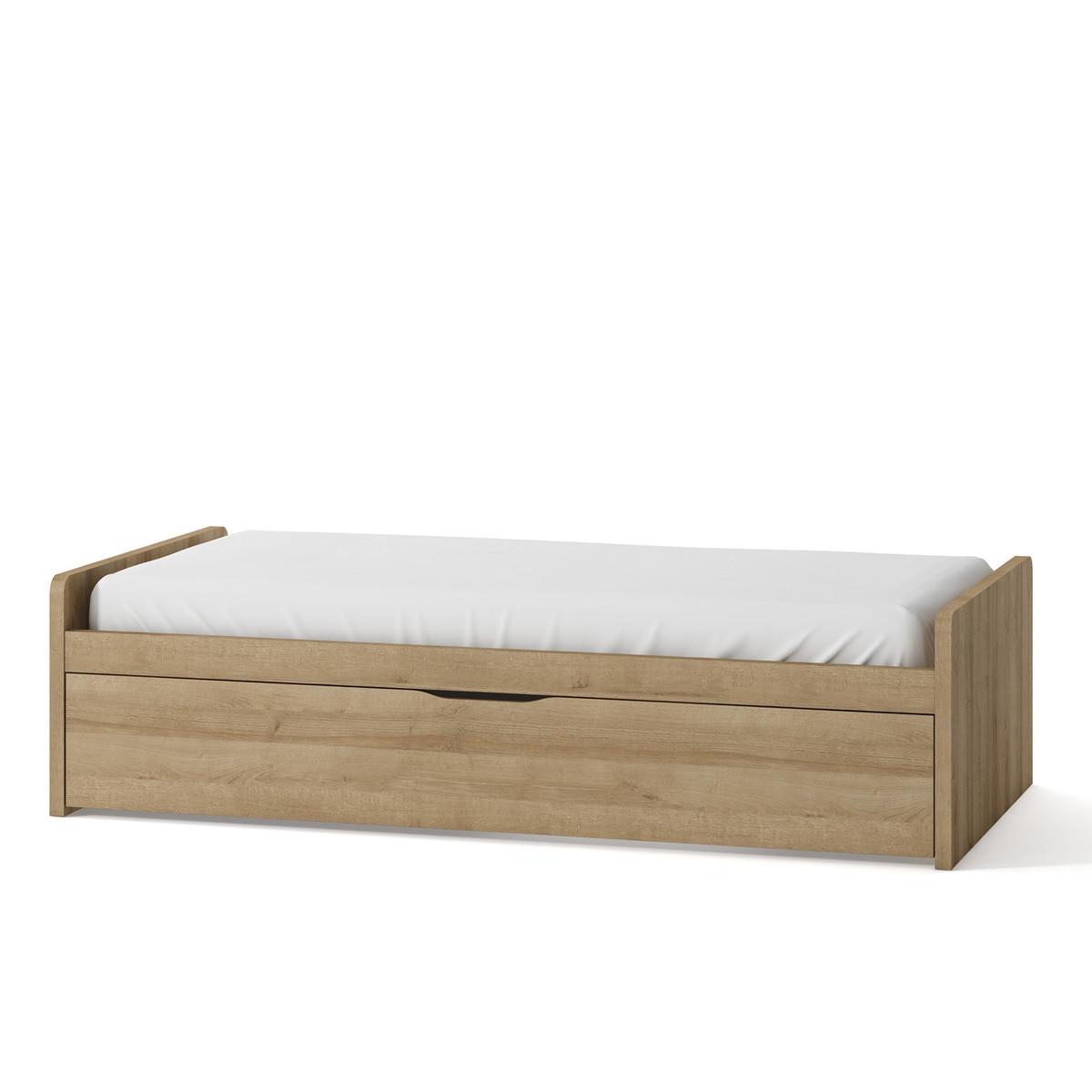 Cama con 1 cajón y cabeceros bajos Mio El Corte Inglés - Canela Canela-1