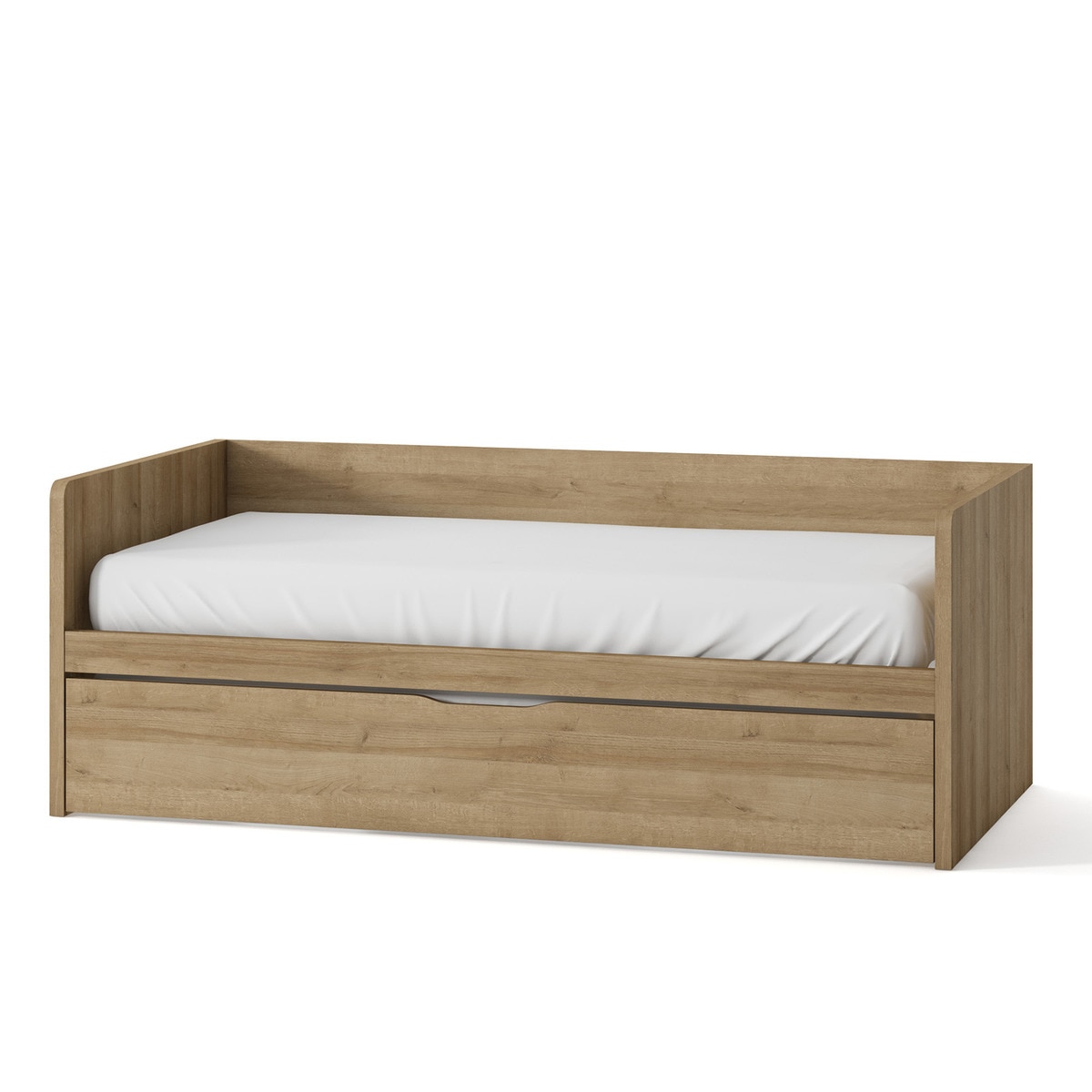 Cama com Gavetão e Encosto Alto Mio Canela-1
