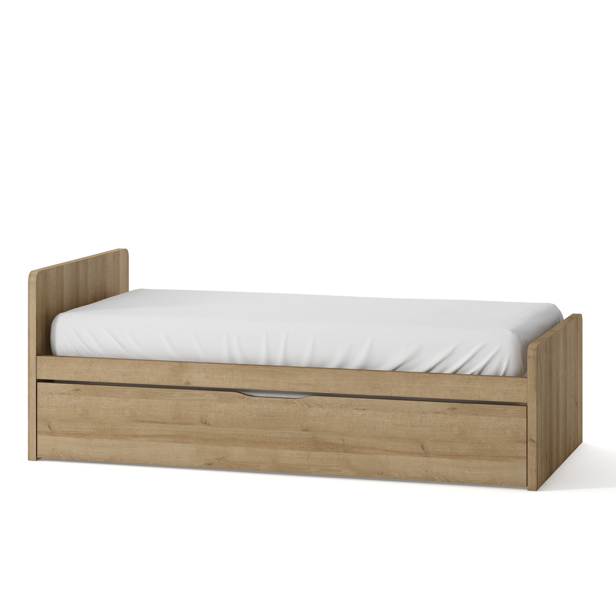 Cama con 1 cajón y cabecero izquierdo alto Mio El Corte Inglés - Canela Canela-1