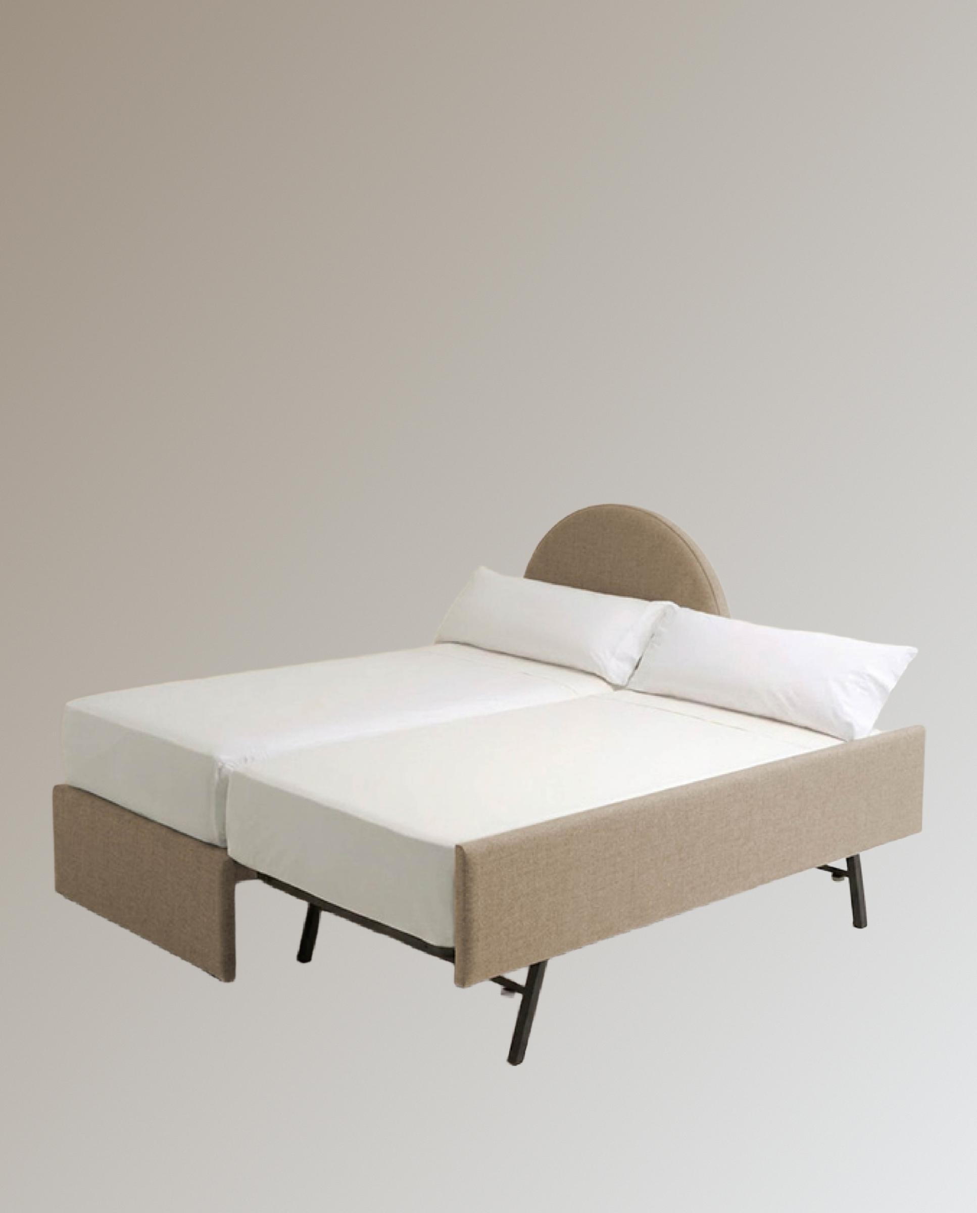 Cama Ninho Estofada Gala Bege-4