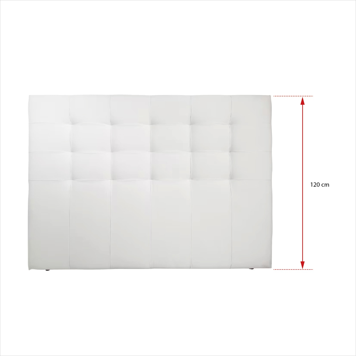 Cabecero doble tapizado Balmoral El Corte Inglés - Coralia / Blanco Cama 150 cm Coralia / Blanco-5