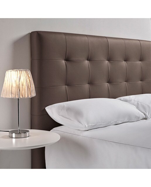 Cabecero doble de piel Balmoral El Corte Inglés - Taupé Cama 135 cm Taupé-2
