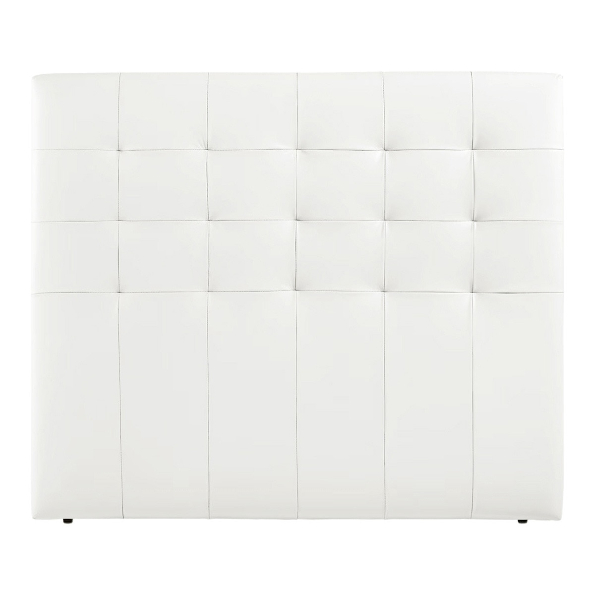 Cabecero doble de piel Balmoral El Corte Inglés - Blanco Cama 135 cm Blanco-1