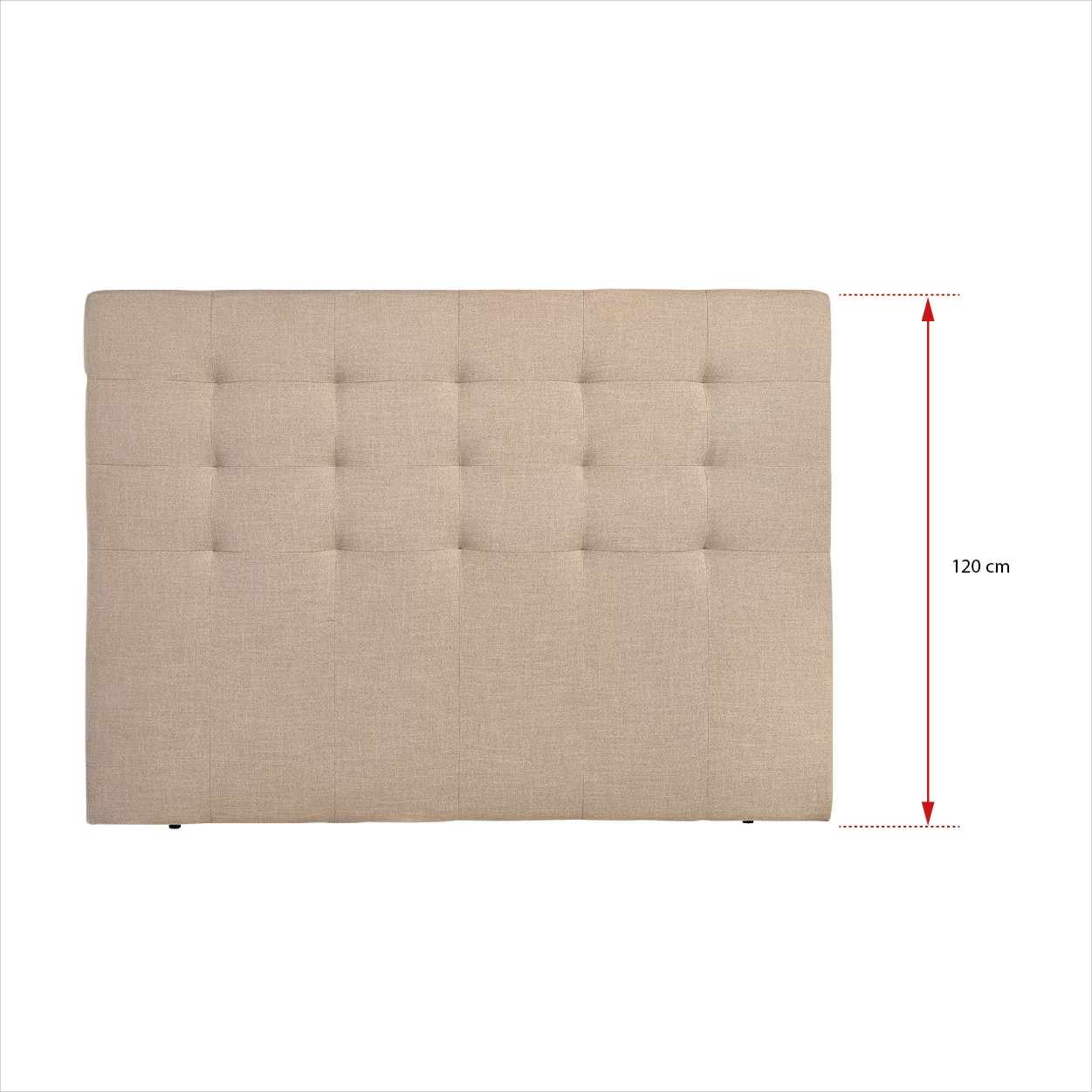 Cabeceira dupla estofada Balmoral El Corte Inglés Bérgamo/Bege-5