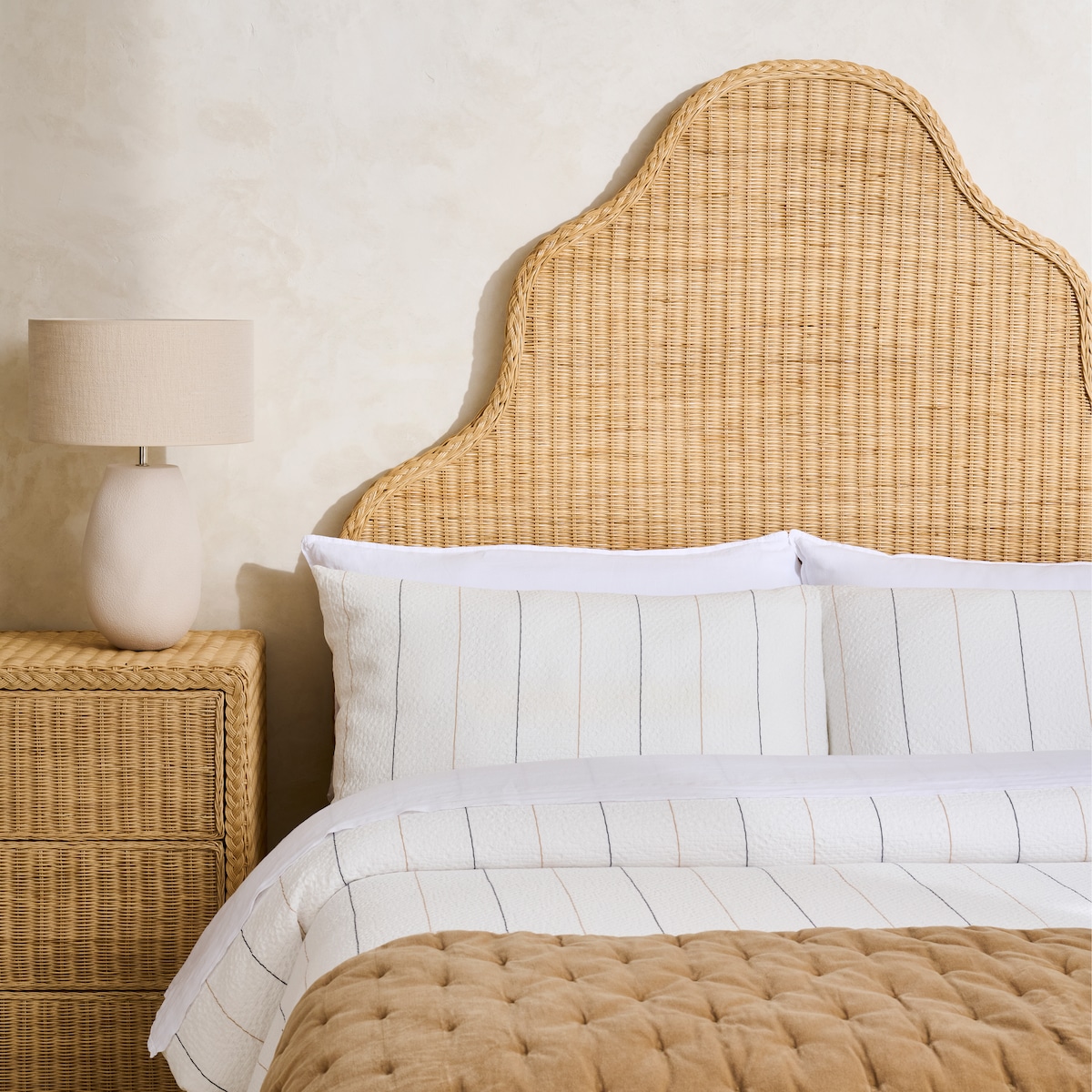 Cabeceira Dupla de Rotim Brook Natural-1