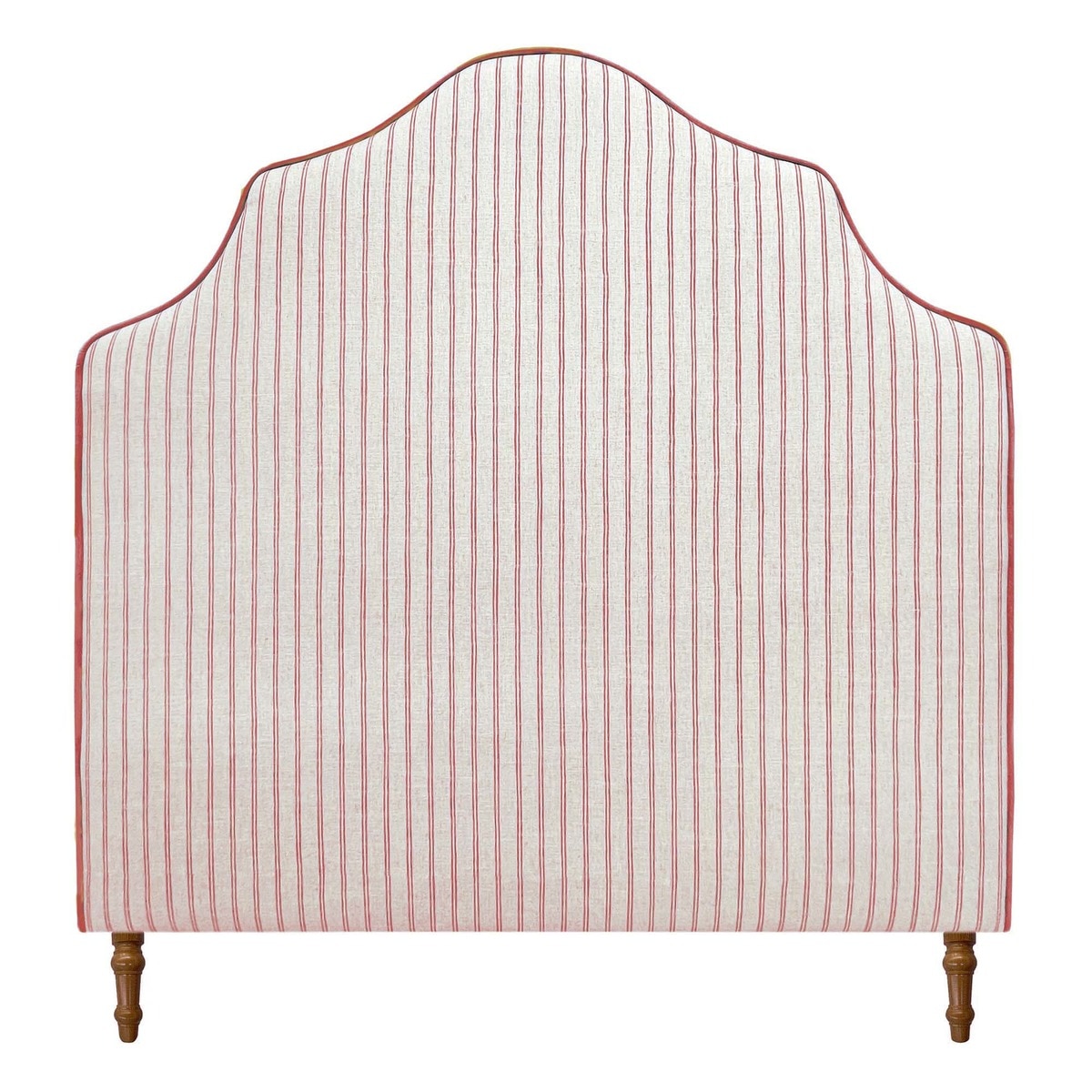 Cabecero doble tapizado rayas Harrow - Dilan / Burdeos Cama 135 cm Dilan / Burdeos-1