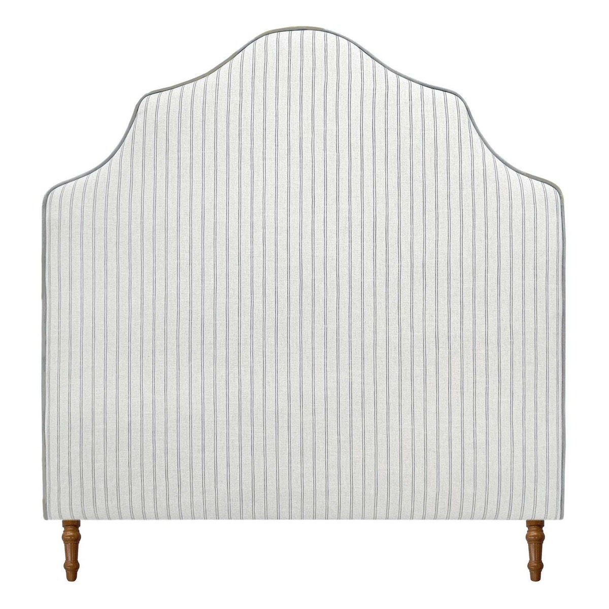 Cabecero doble tapizado rayas Harrow - Dilan / Gris Cama 135 cm Dilan / Gris-1
