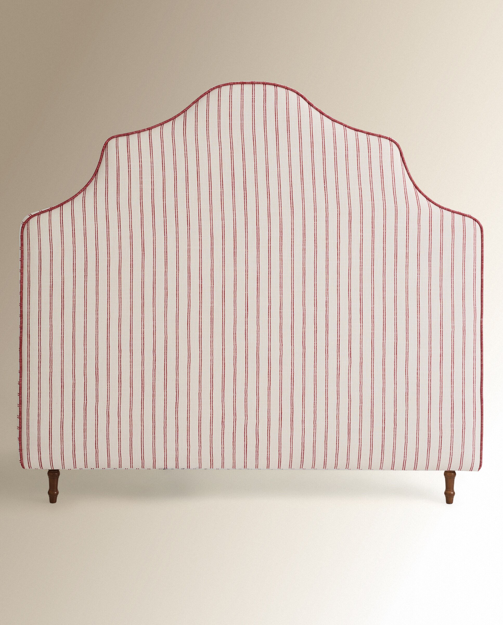 Cabecero doble tapizado rayas Harrow - Sinatra / Burdeos Cama 135 cm Sinatra / Burdeos-2