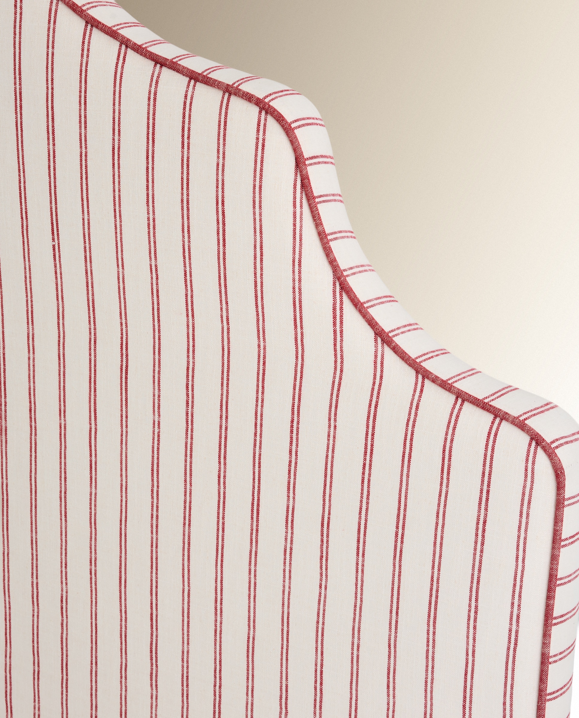 Cabecero doble tapizado rayas Harrow - Sinatra / Burdeos Cama 135 cm Sinatra / Burdeos-3
