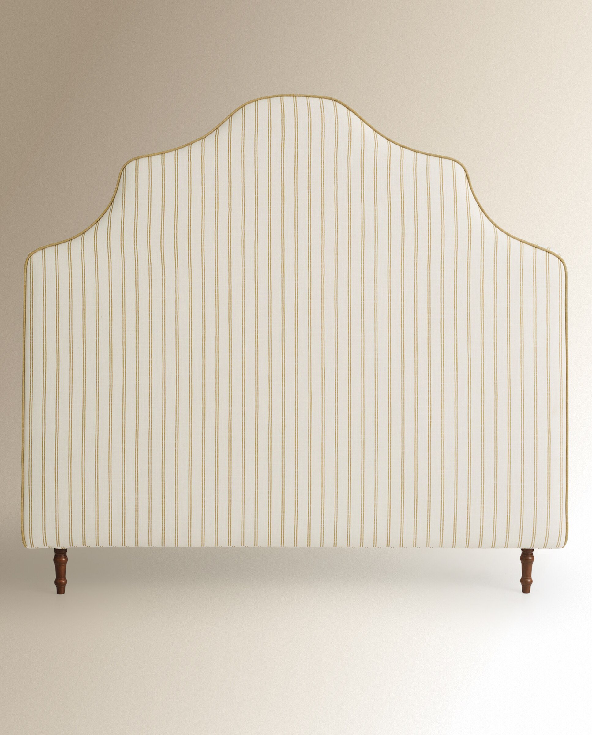 Cabecero doble tapizado rayas Harrow - Sinatra / Mostaza Cama 135 cm Sinatra / Mostaza-2