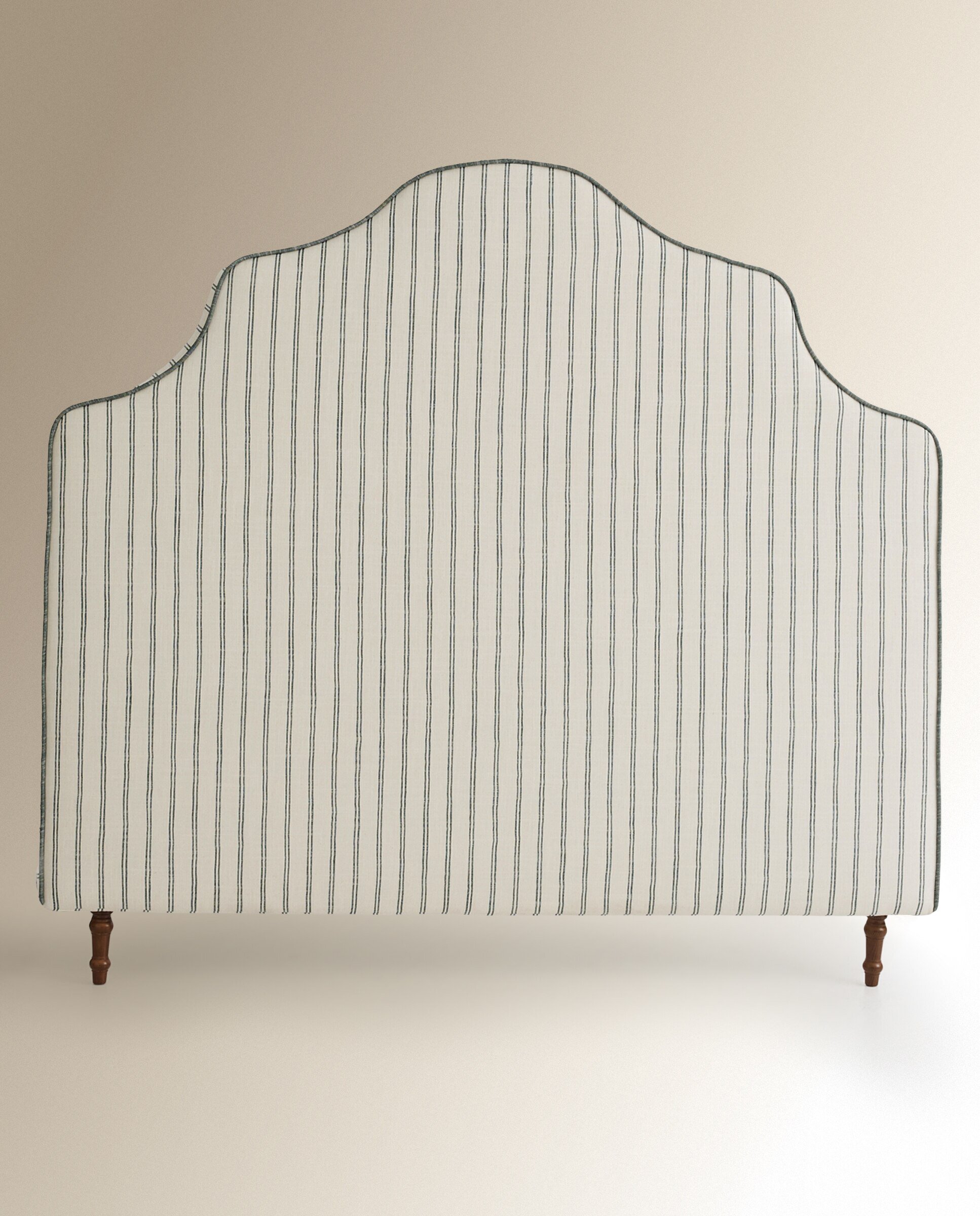 Cabecero doble tapizado rayas Harrow - Sinatra / Verde Cama 135 cm Sinatra / Verde-2