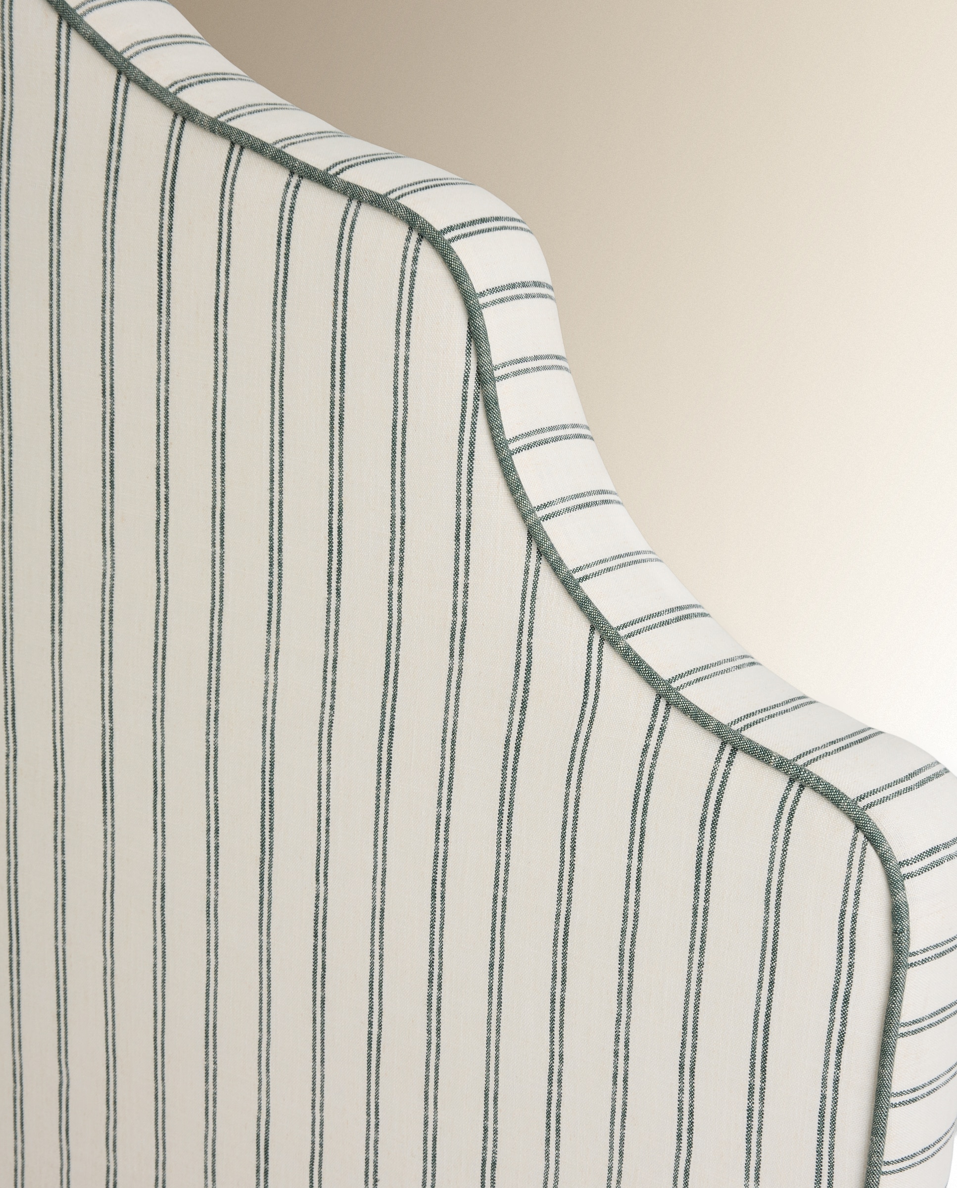 Cabecero doble tapizado rayas Harrow - Sinatra / Verde Cama 135 cm Sinatra / Verde-3
