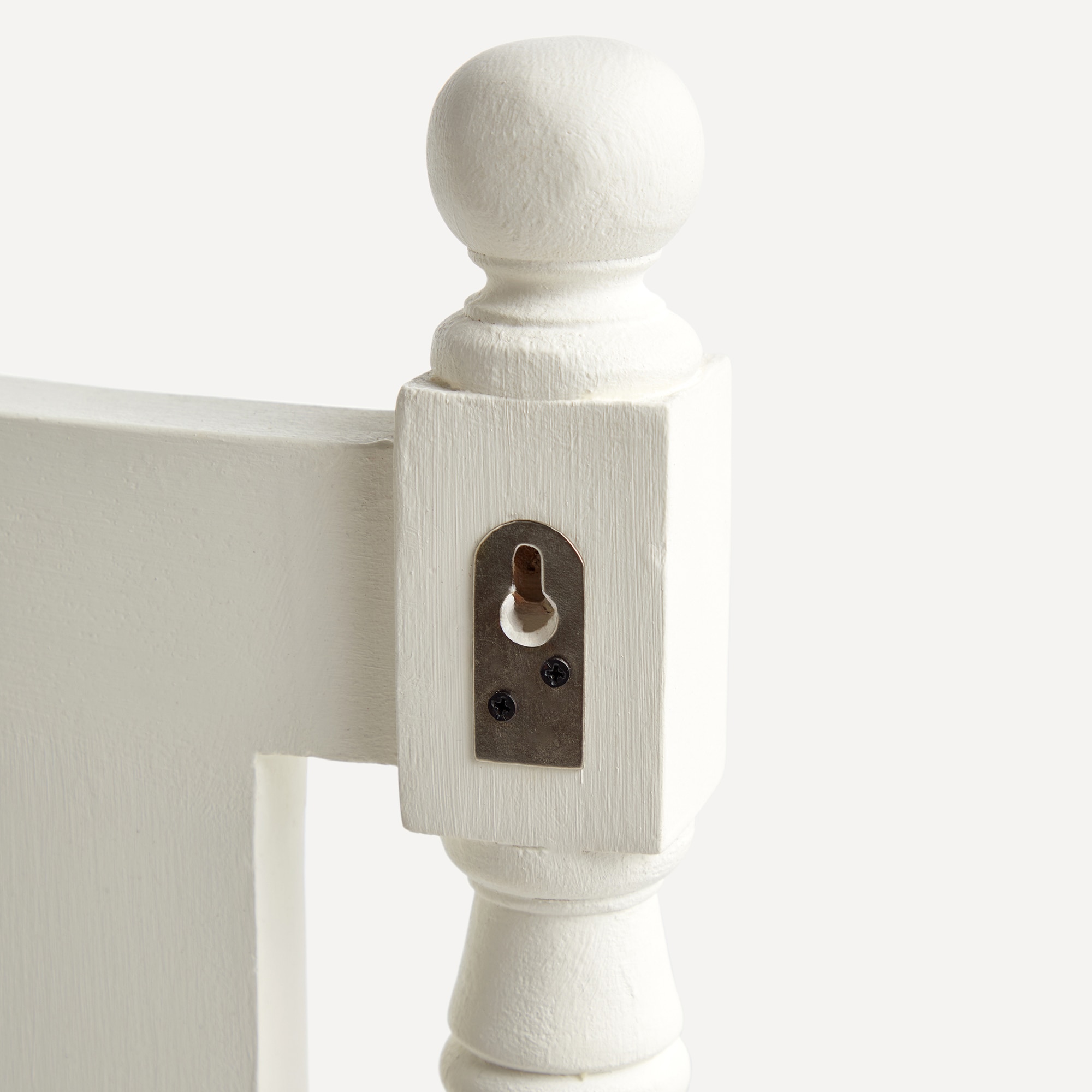 Cabeceira de Cama de Casal em Madeira de Bayur Nimes - 150 cm Branco-5