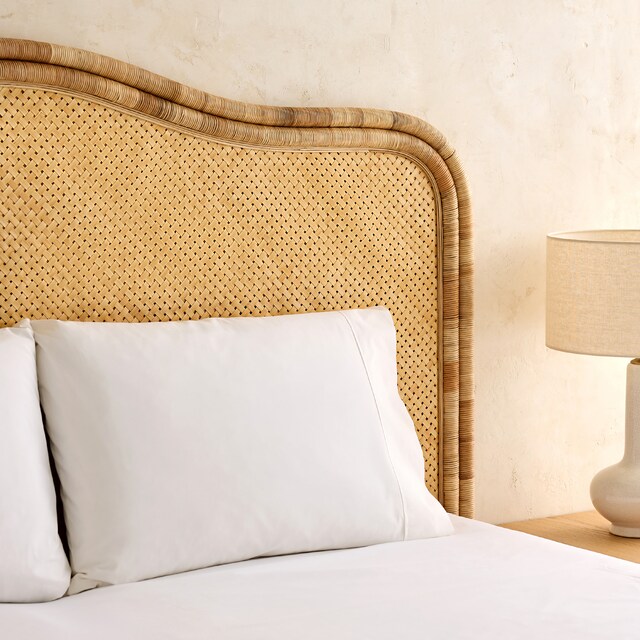Cabecero doble con tejido de bambú Boracay