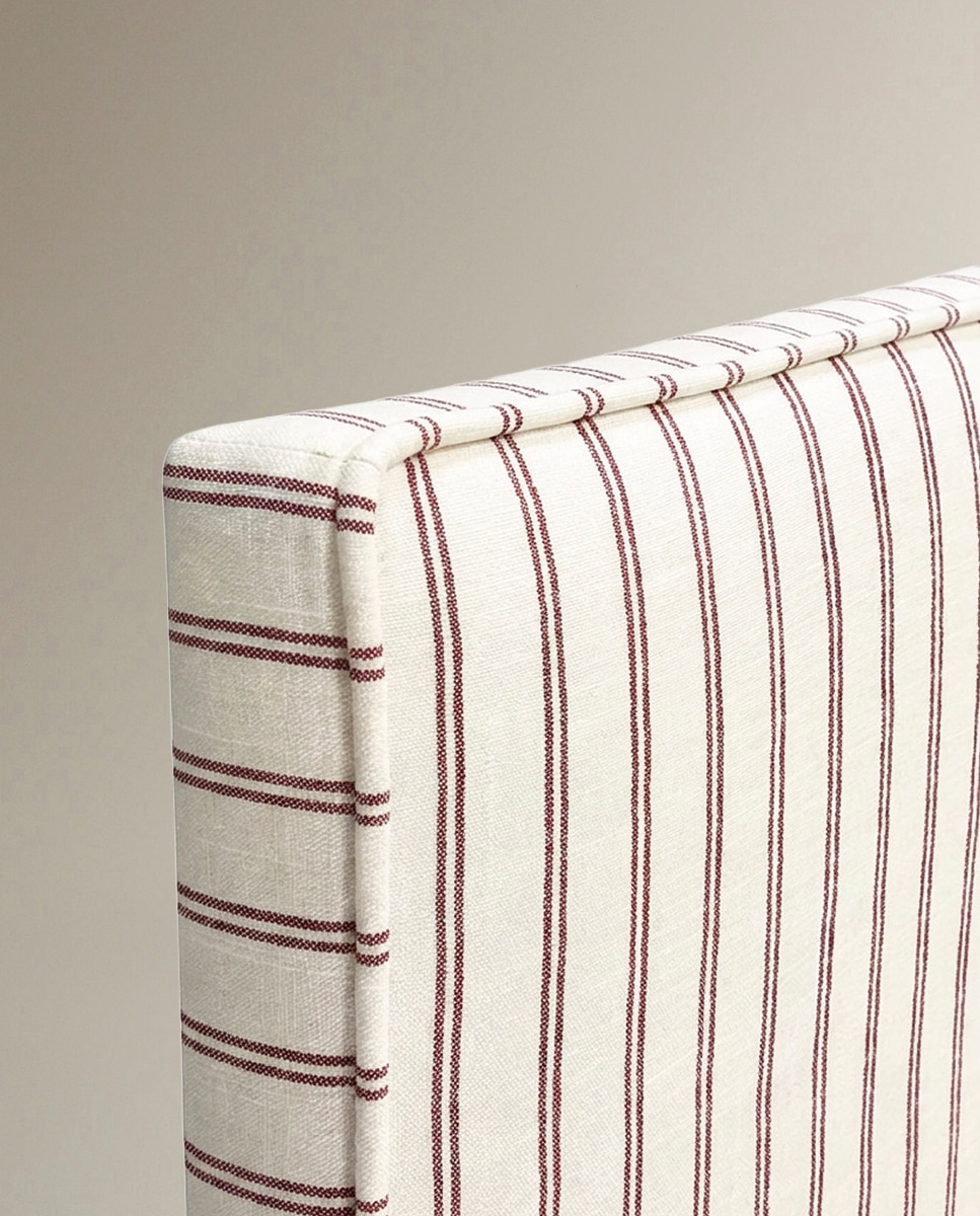 Cabecero doble tapizado rayas Shiraz El Corte Inglés - Sinatra / Burdeos Cama 135 cm Sinatra / Burdeos-2