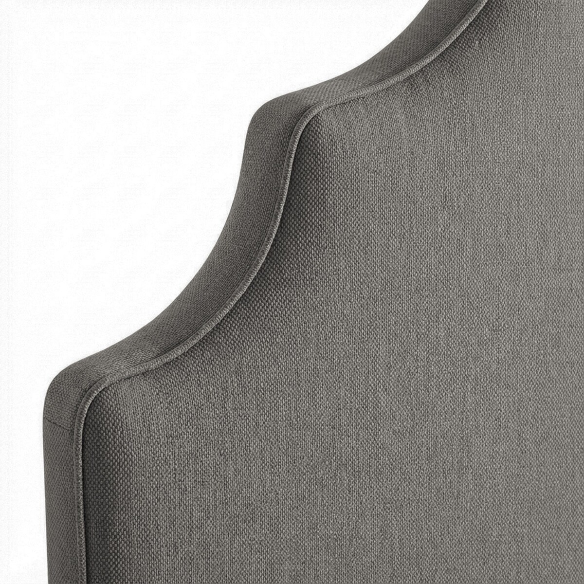 Cabeceira Dupla Estofada Lisa Arrow Coralia/Cinzento-2