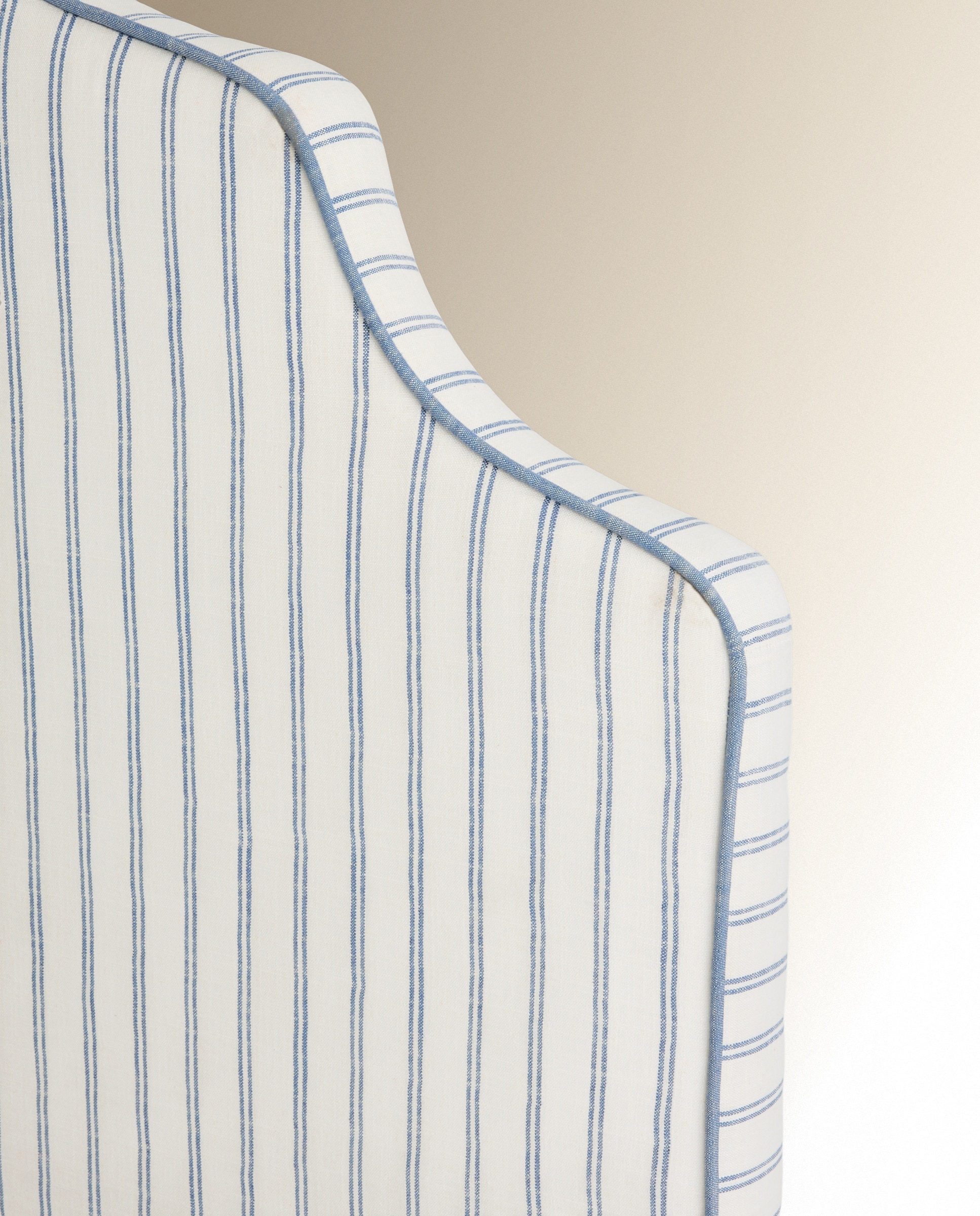 Cabecero doble tapizado rayas Harrow - Sinatra / Azul Cama 135 cm Sinatra / Azul-3