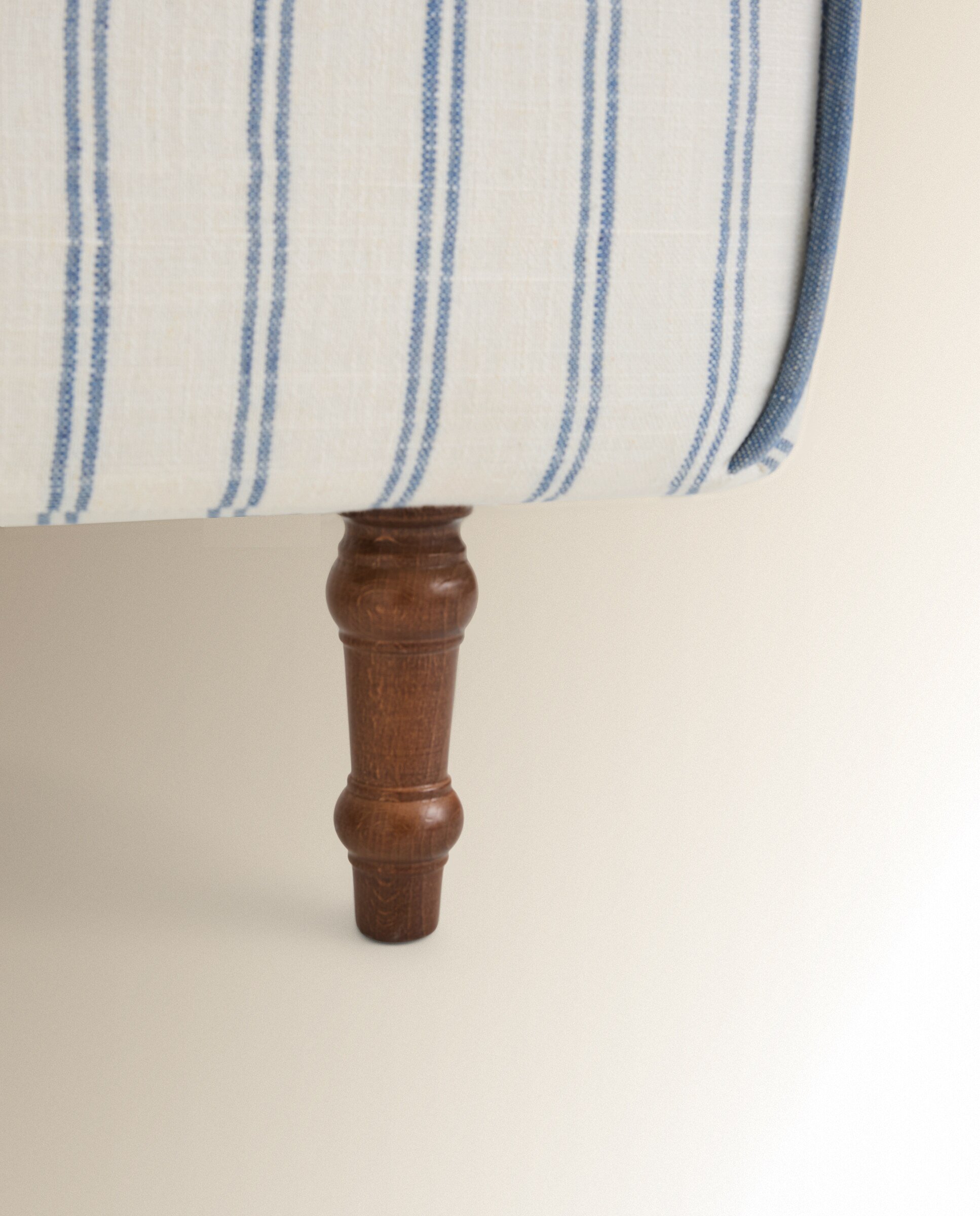 Cabecero doble tapizado rayas Harrow - Sinatra / Azul Cama 135 cm Sinatra / Azul-4