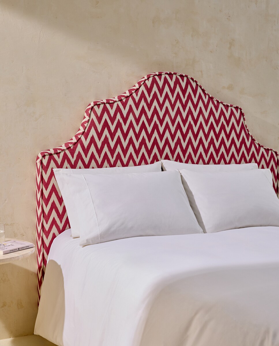 Imagen 1 de Cabecero doble tapizado zigzag Harrow Beige