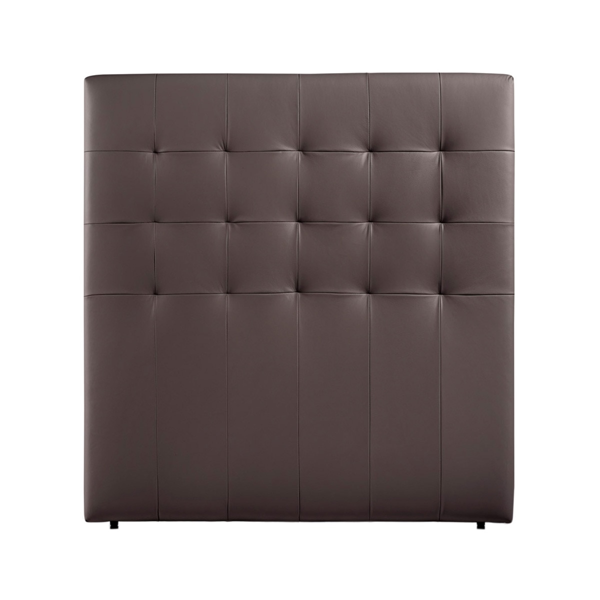 Cabecero individual de piel Balmoral El Corte Inglés - Marrón Cama 105 cm Marrón-1