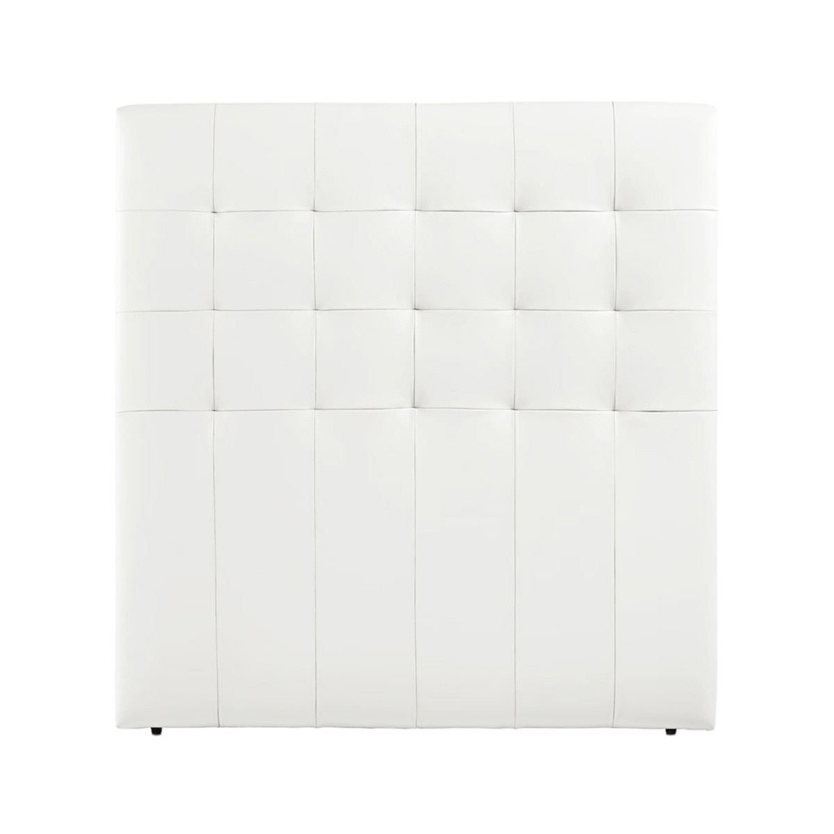 Cabecero individual de piel Balmoral El Corte Inglés - Blanco Cama 90 cm Blanco-1