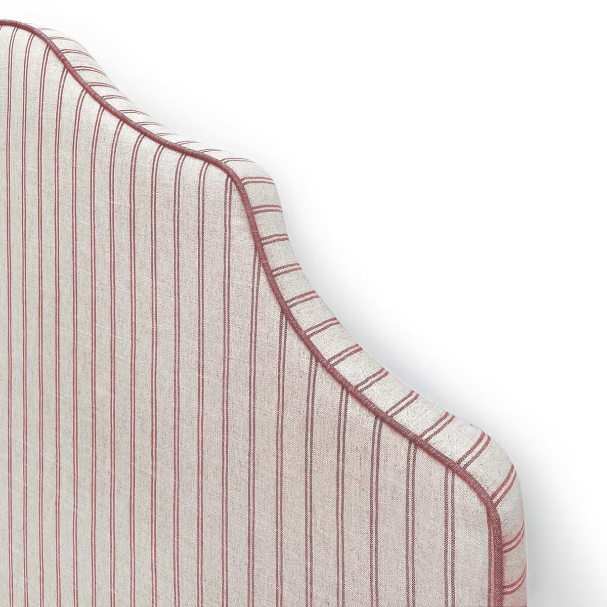 Cabecero individual tapizado rayas Harrow - Dilan / Burdeos Cama 90 cm Dilan / Burdeos-3
