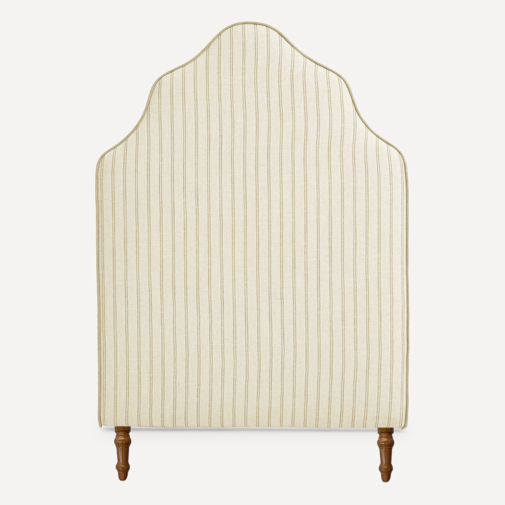 Cabecero individual tapizado rayas Harrow - Dilan / Mostaza Cama 90 cm Dilan / Mostaza-1