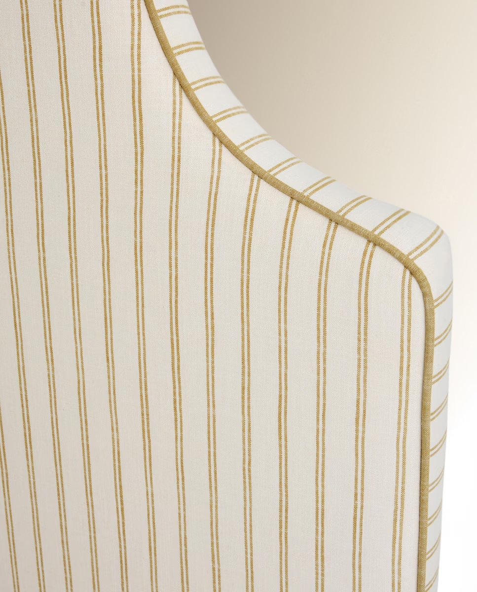 Cabecero individual tapizado rayas Harrow - Sinatra / Mostaza Cama 90 cm Sinatra / Mostaza-2