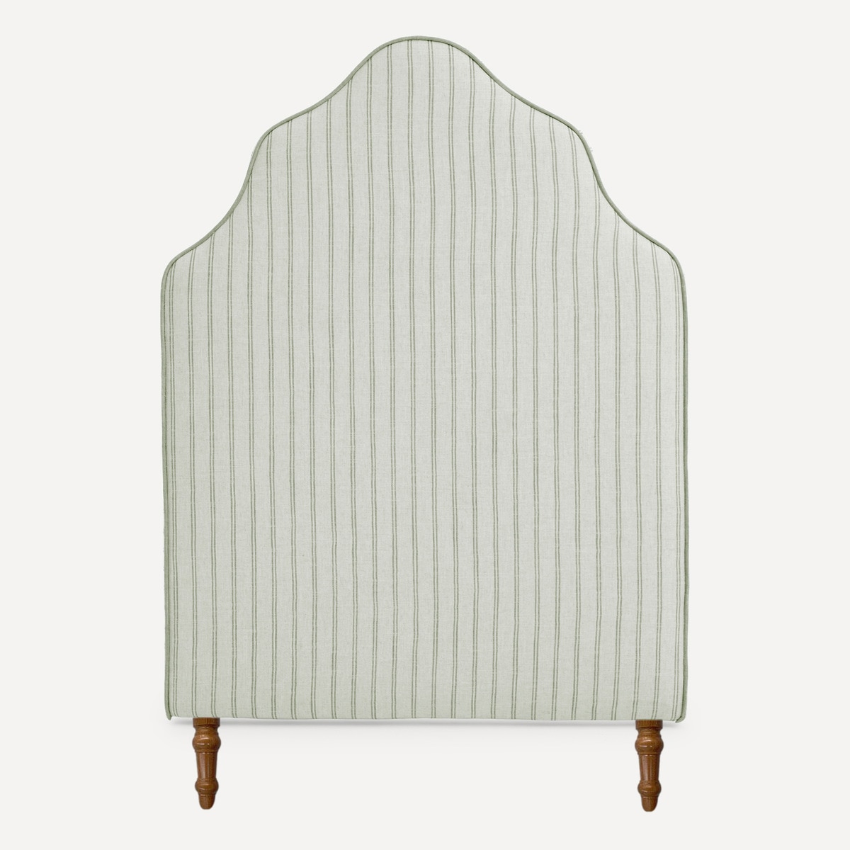Cabecero individual tapizado rayas Harrow - Dilan / Verde Cama 90 cm Dilan / Verde-1