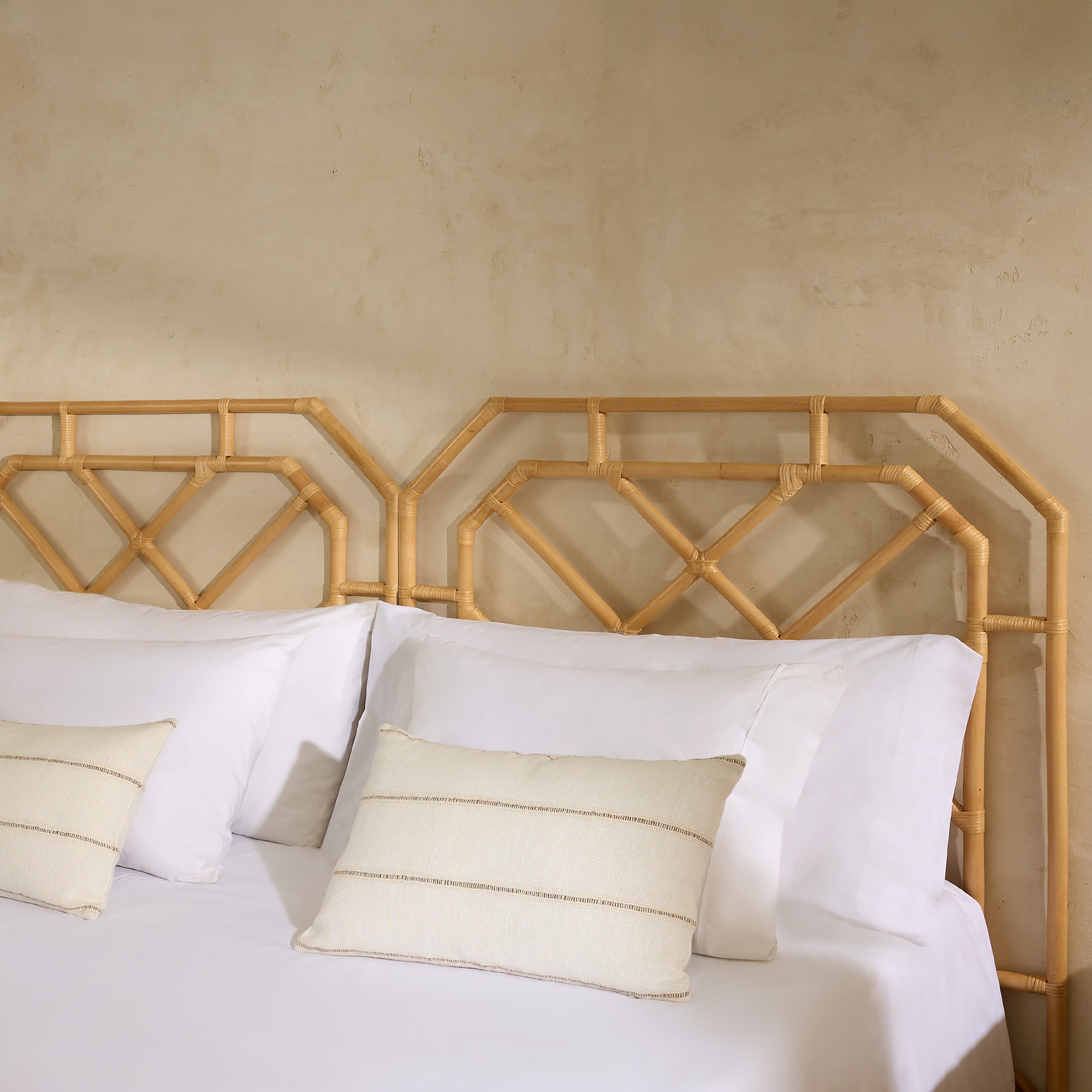 Cabeceira Individual de Rattan Bornéu Natural-5