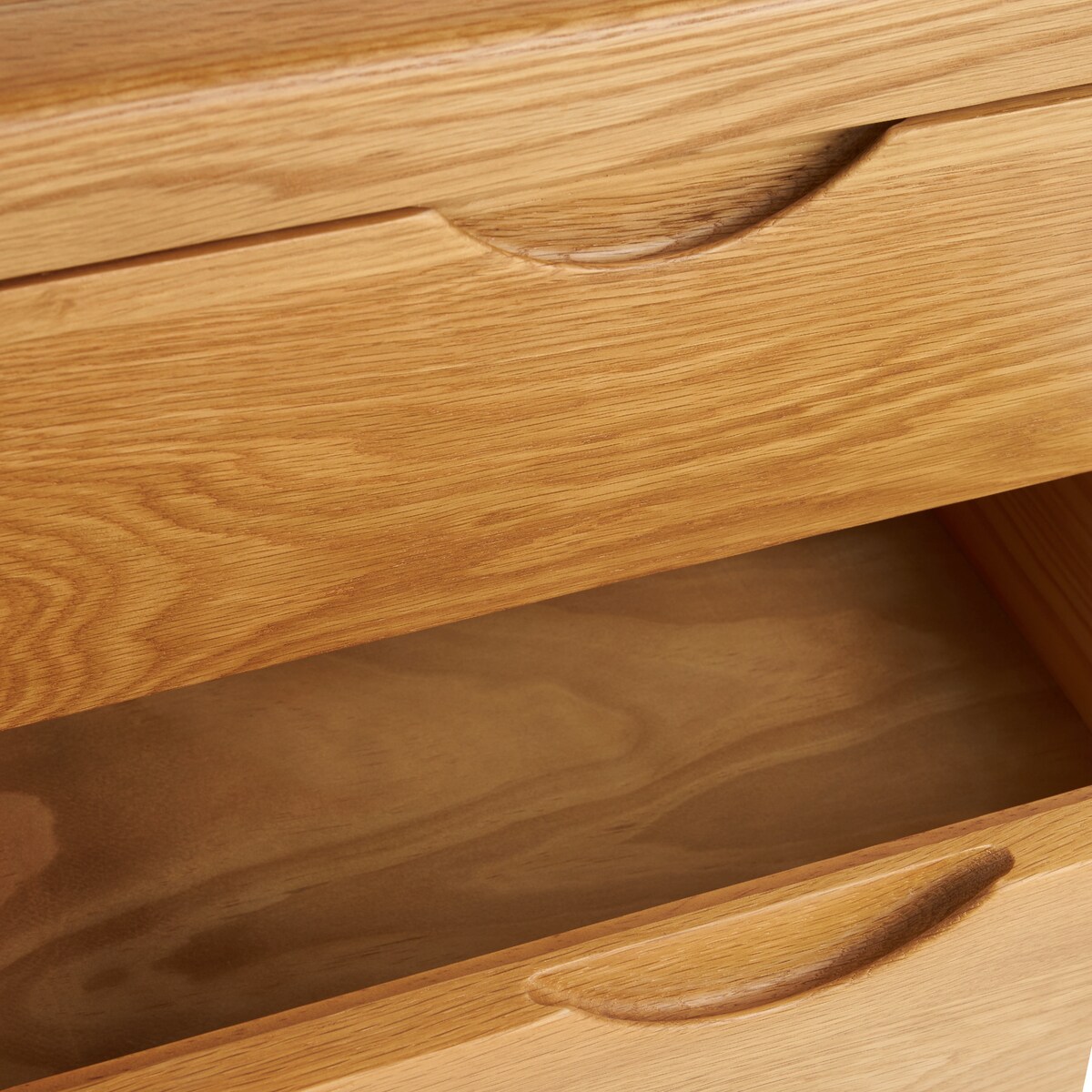 Mesa de Cabeceira de Carvalho com 3 Gavetas Nordic Carvalho-6