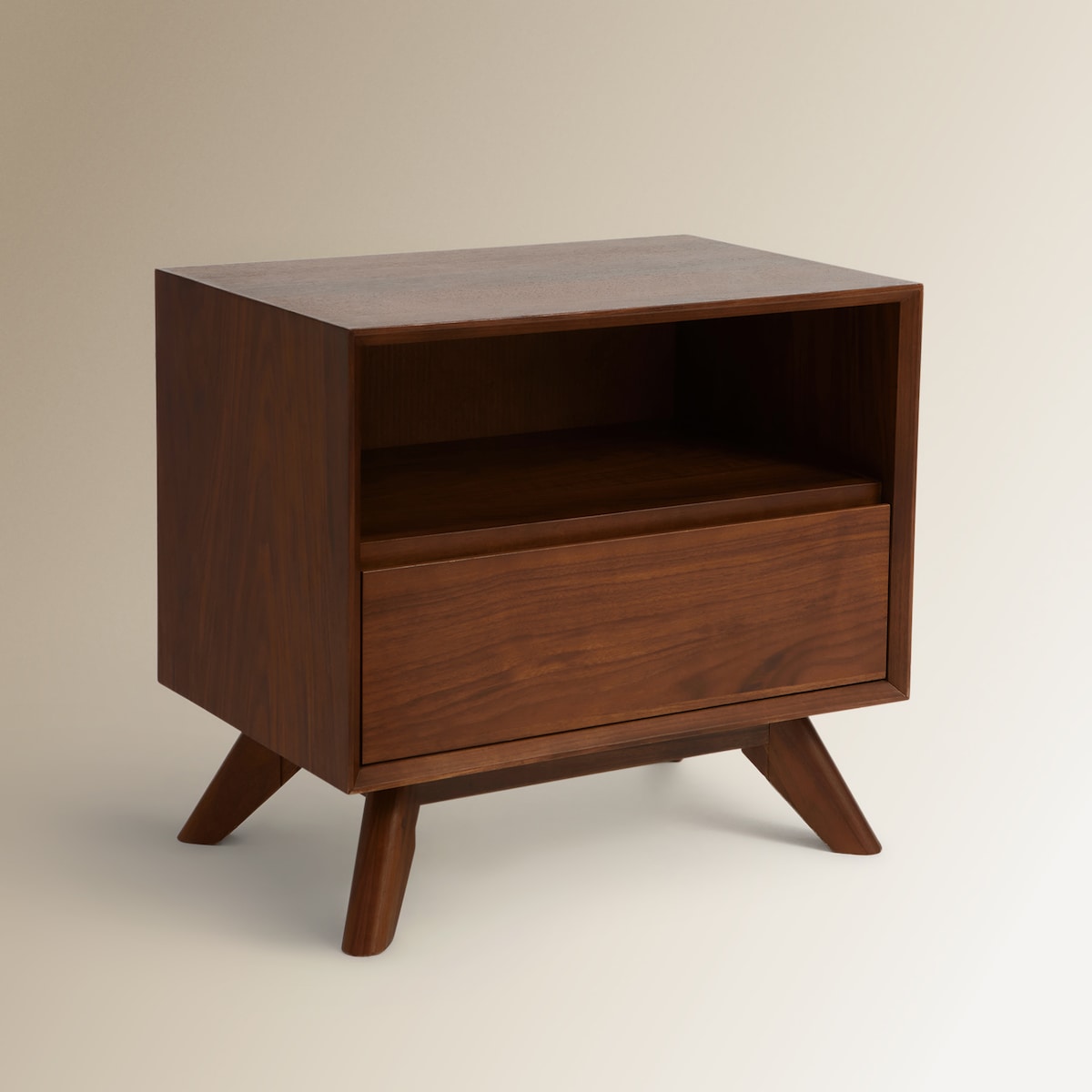 Mesa de Cabeceira de Nogueira com Gaveta Antón Nogueira-2
